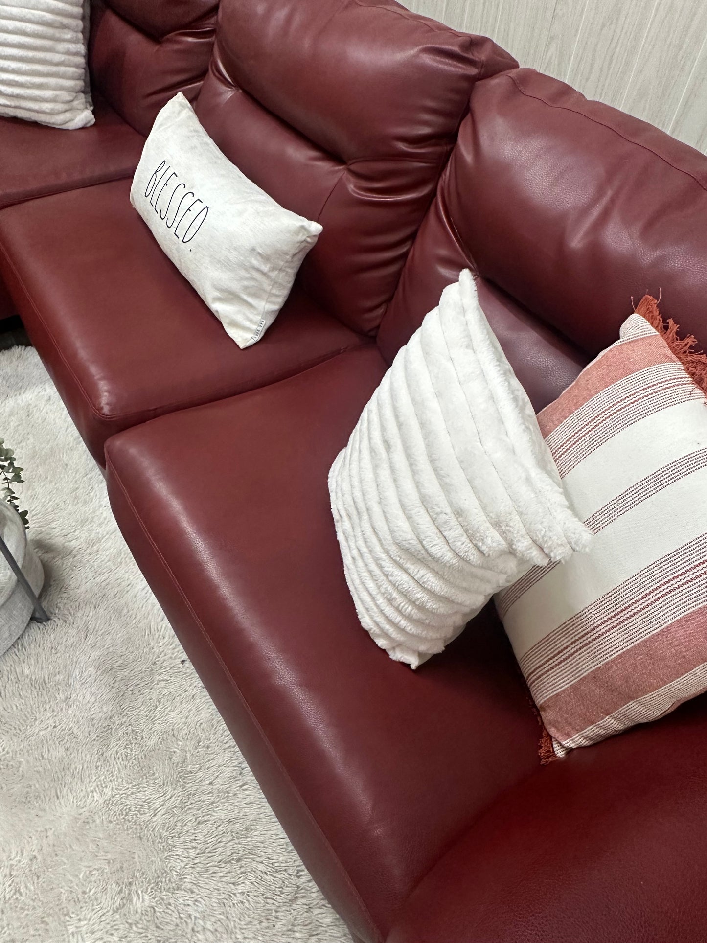Large Leather Sectional Couch