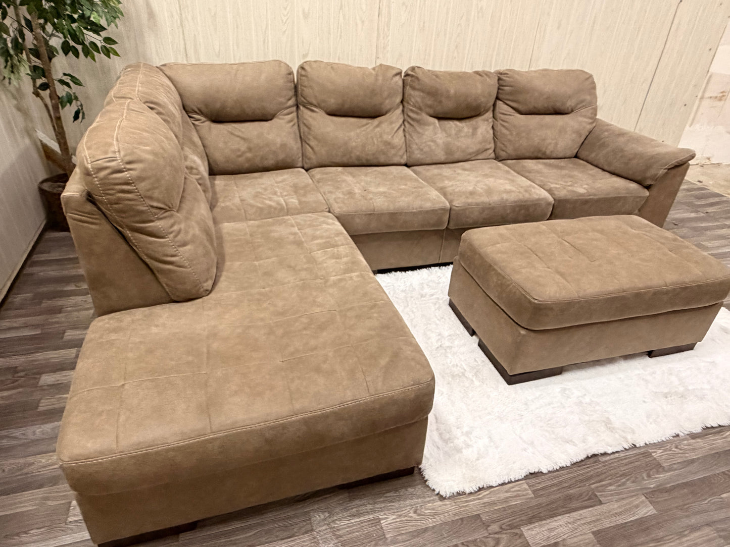 Ashley Furniture Sectional w/ Ottoman
