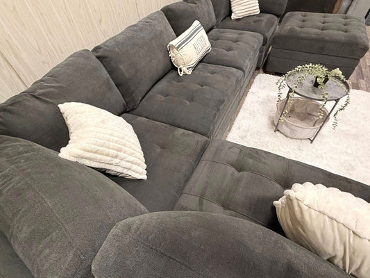 6-piece Thomasville Tisdale Modular Gray Sectional
