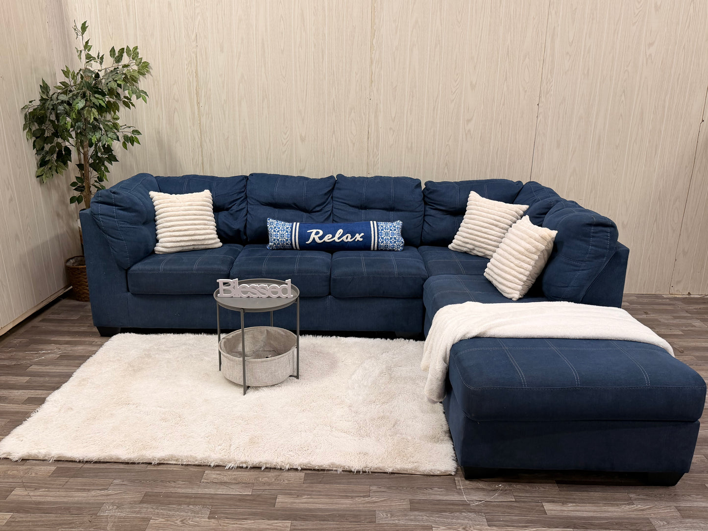 Navy Blue Ashley Furniture Sectional