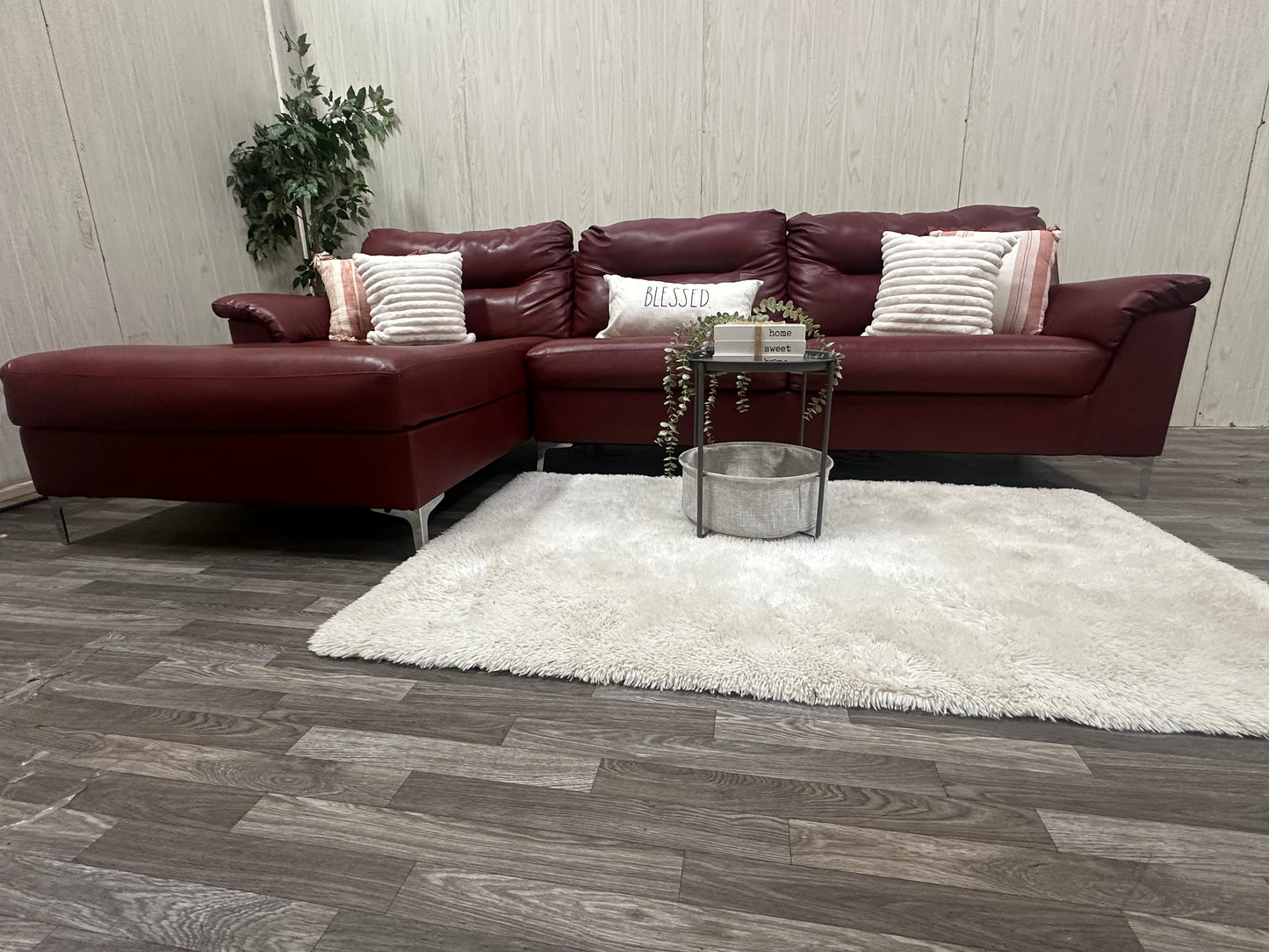 Large Leather Sectional Couch