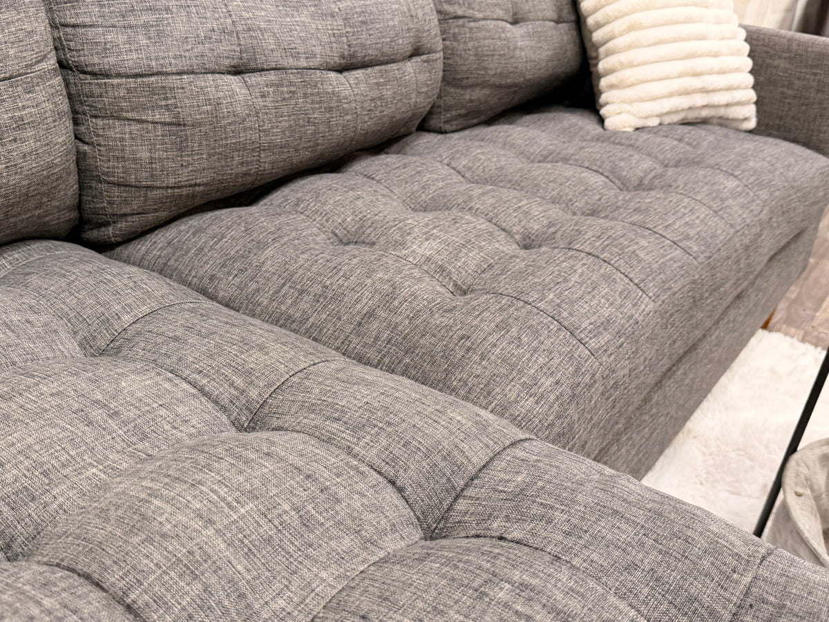 Modern Gray Sectional w/ Reversible Chaise