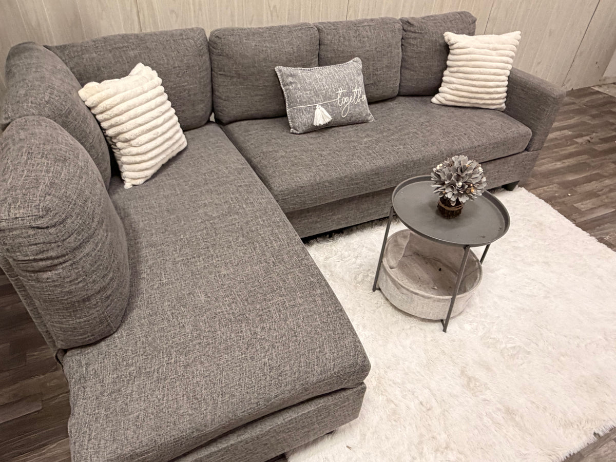Gray 2-piece Sectional Couch