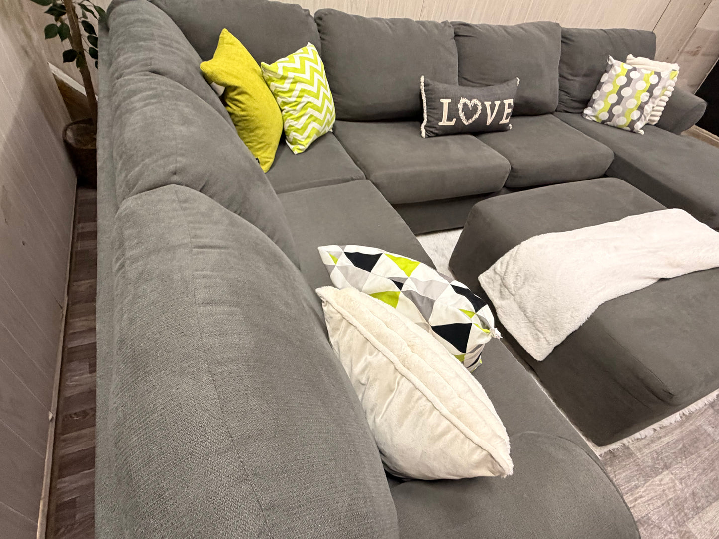 Ashley Furniture Sectional w/ Ottoman