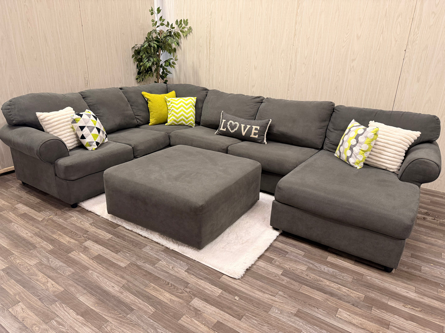 Ashley Furniture Sectional w/ Ottoman