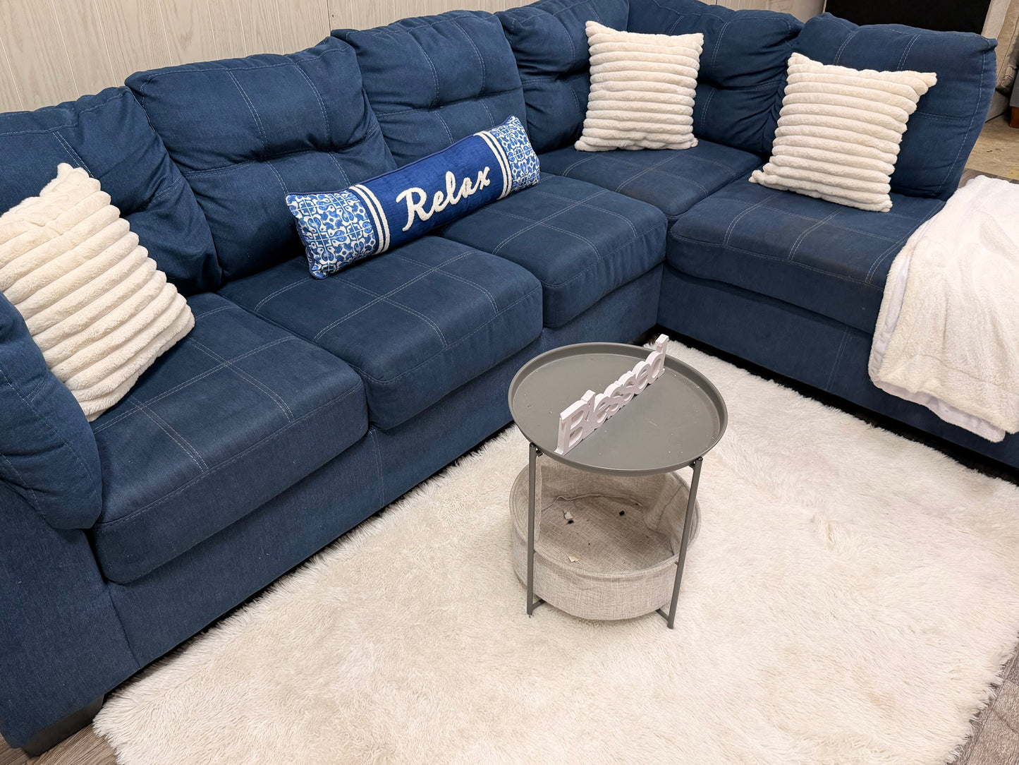 Navy Blue Ashley Furniture Sectional