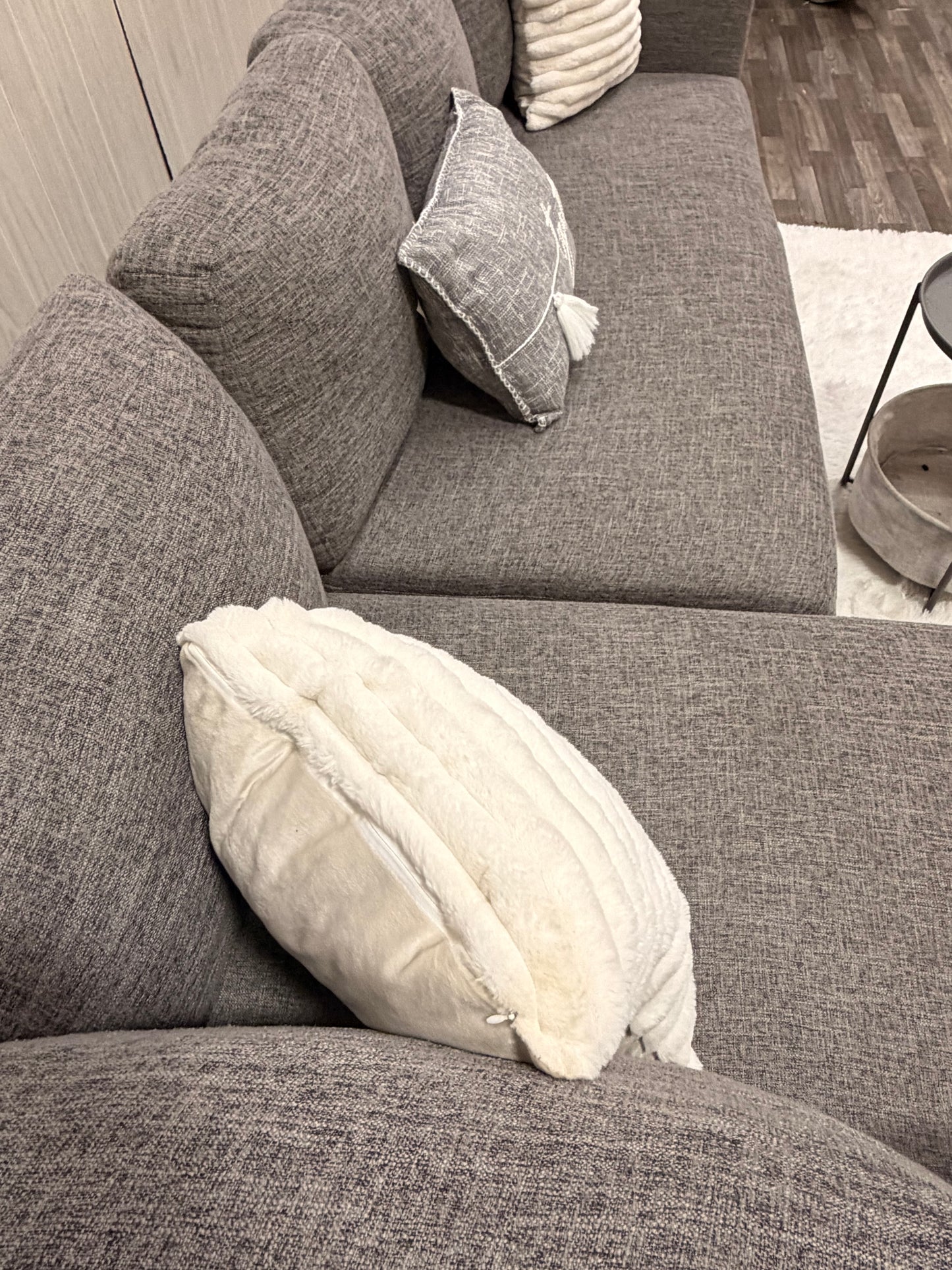 Gray 2-piece Sectional Couch