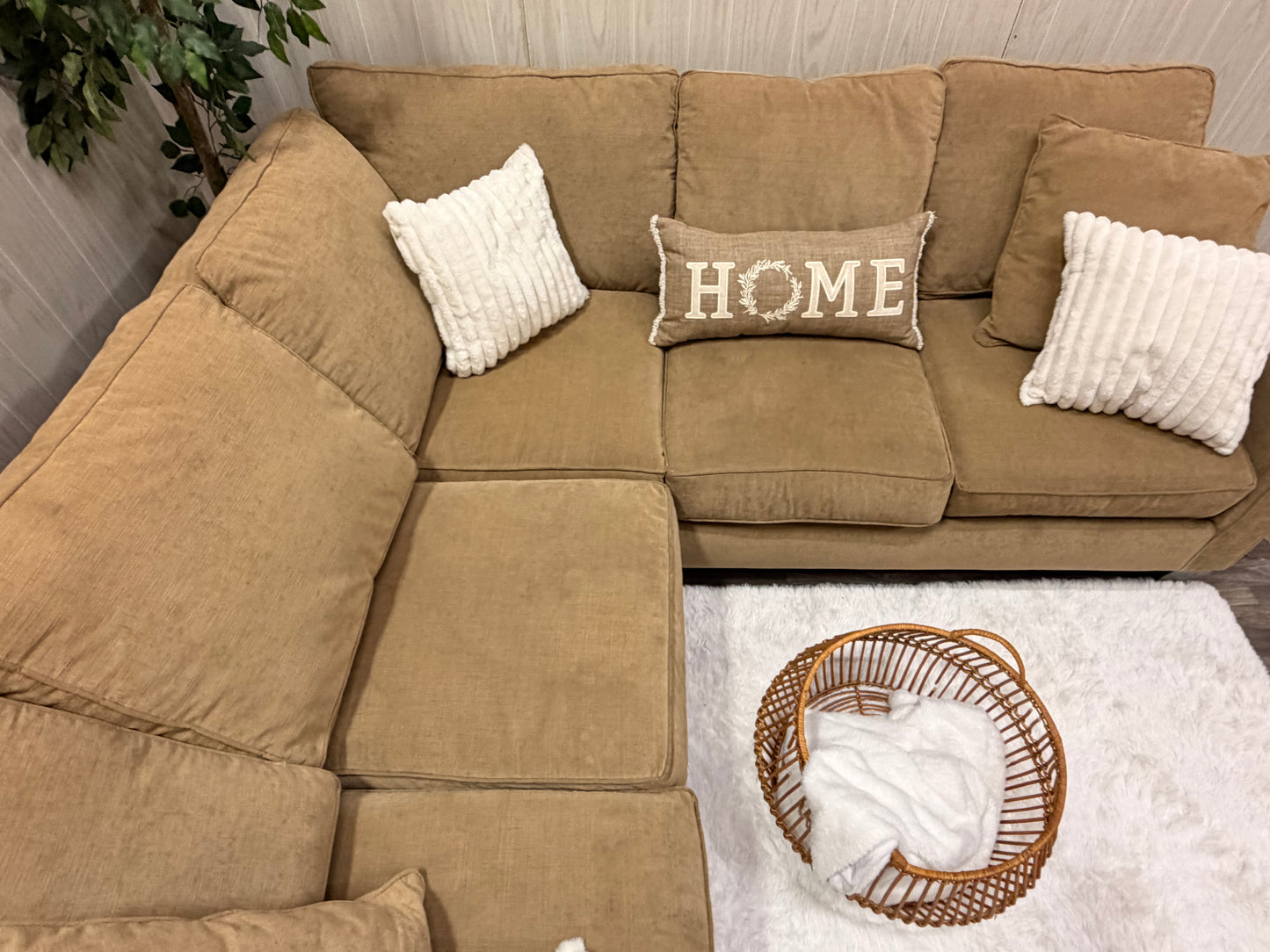 Beige Sectional Couch