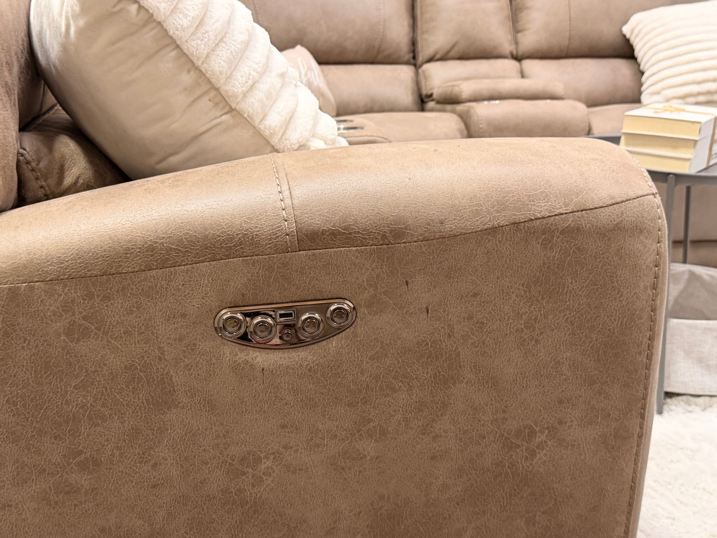 Brown 5-piece Reclining Sectional