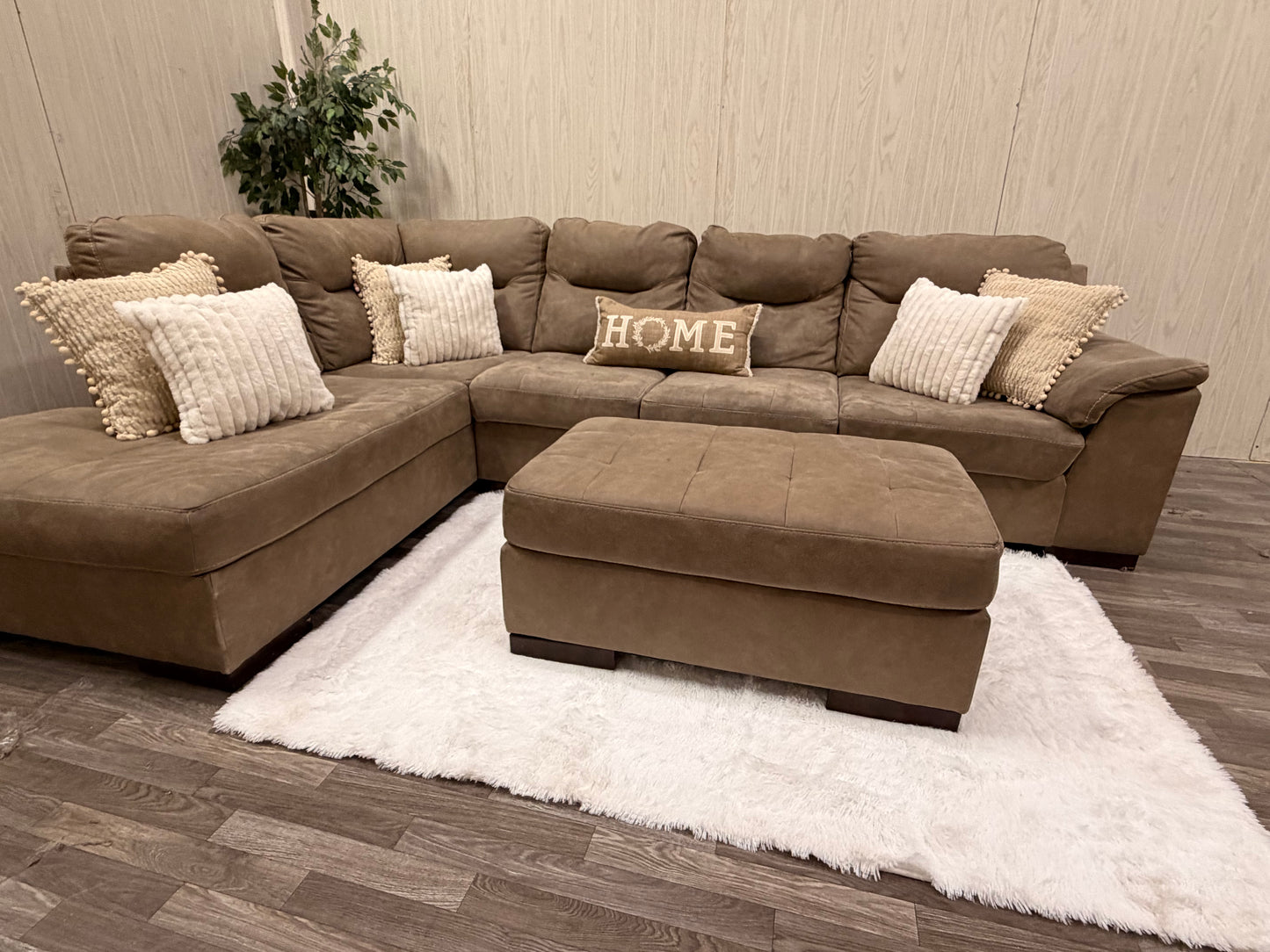 Ashley Furniture Sectional w/ Ottoman