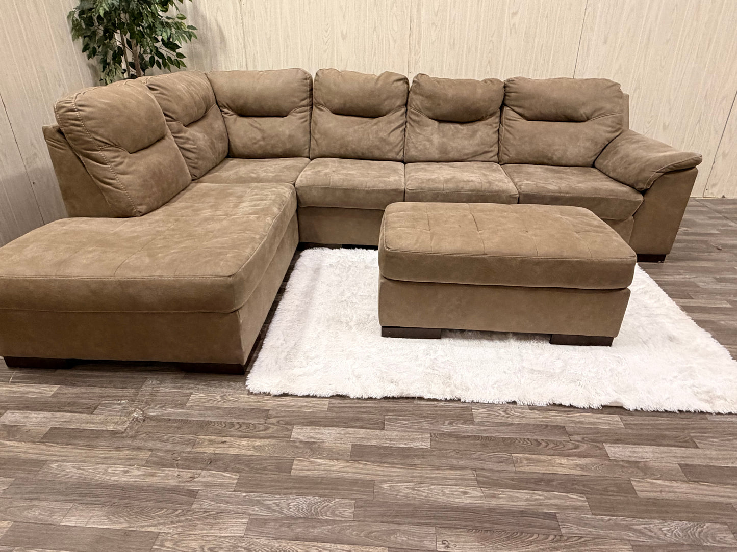 Ashley Furniture Sectional w/ Ottoman