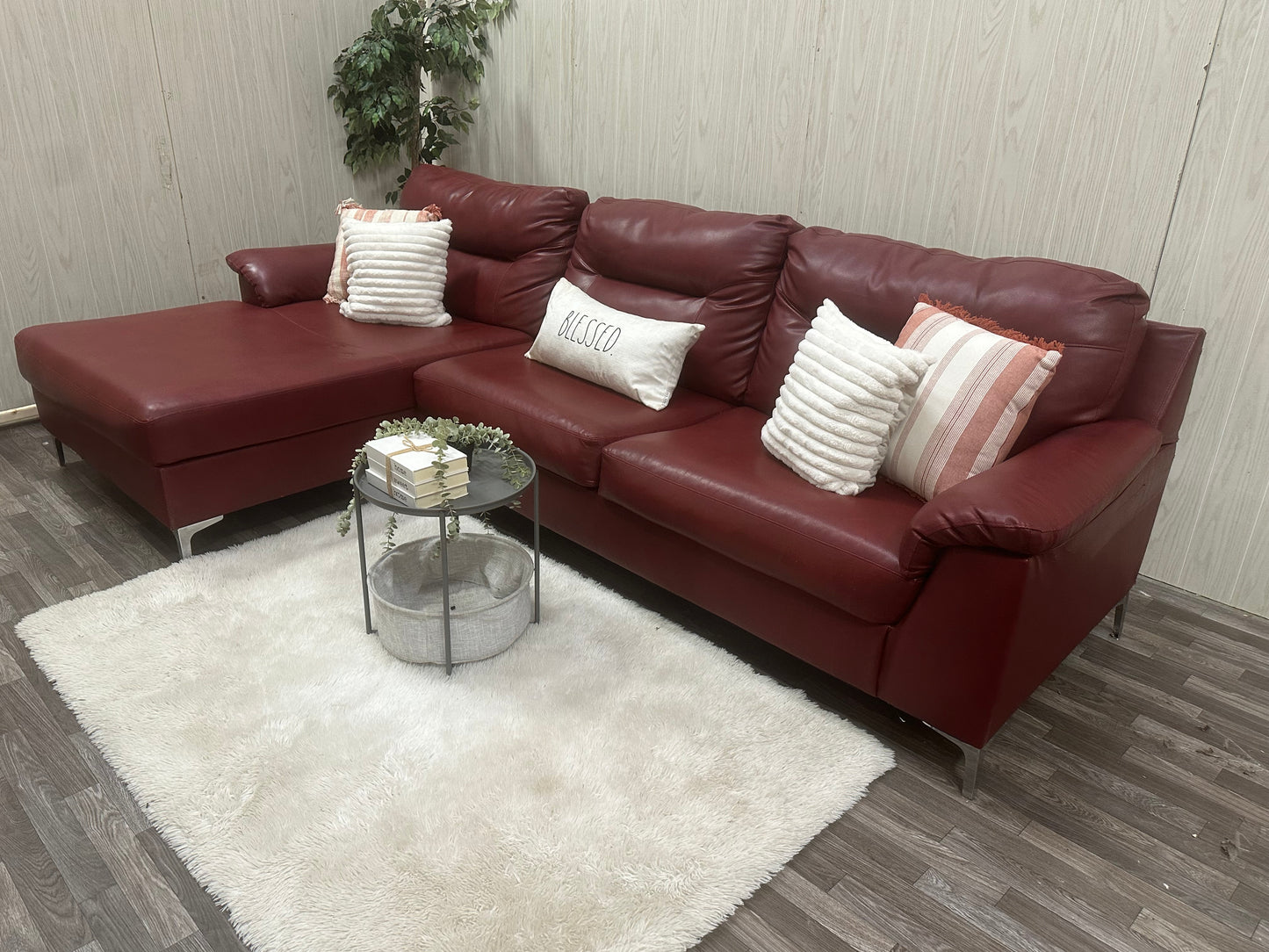 Large Leather Sectional Couch