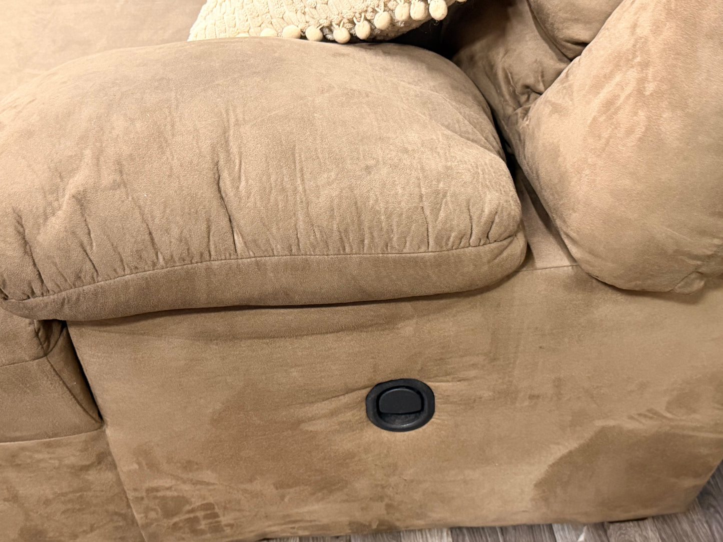 Huge 5-Piece Ashley Furniture Brown Sectional Reclining Couch