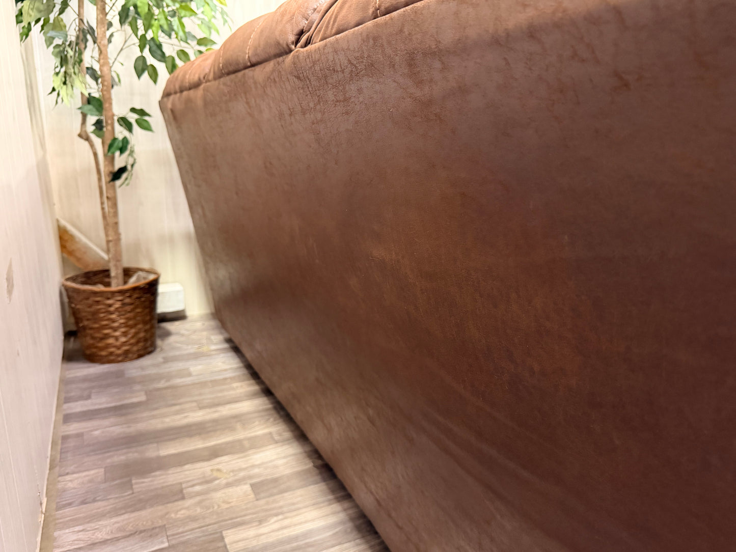Brown 2 piece Sectional