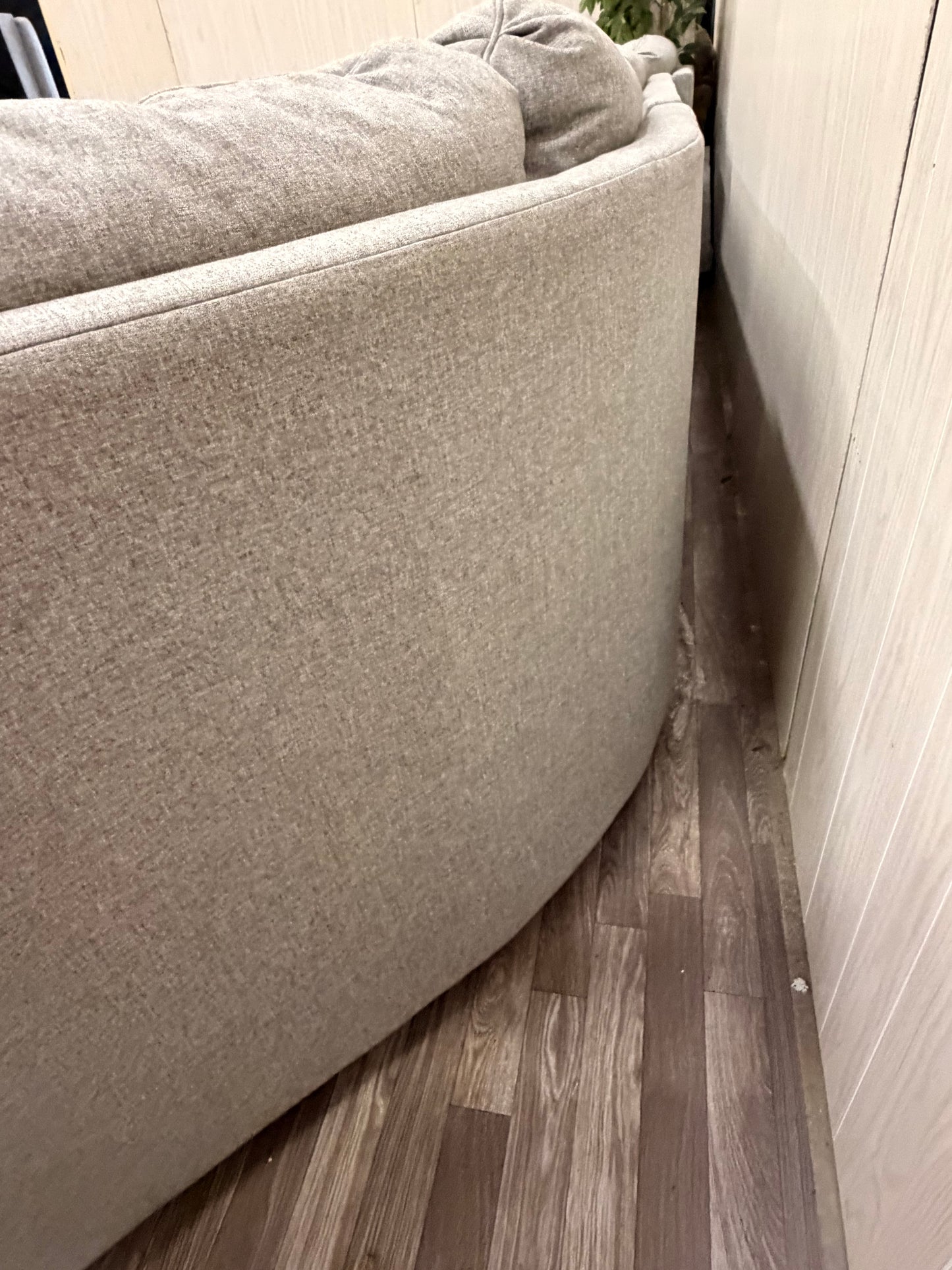 3-Piece Gray Sectional w/ Chaise & Cuddler