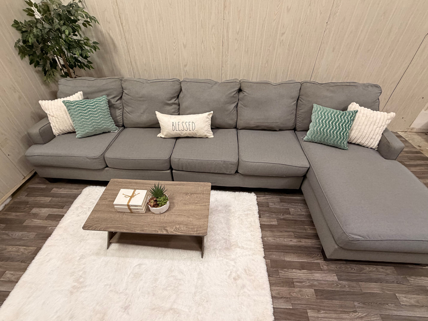 Large Gray Ashley Furniture Sectional Couch