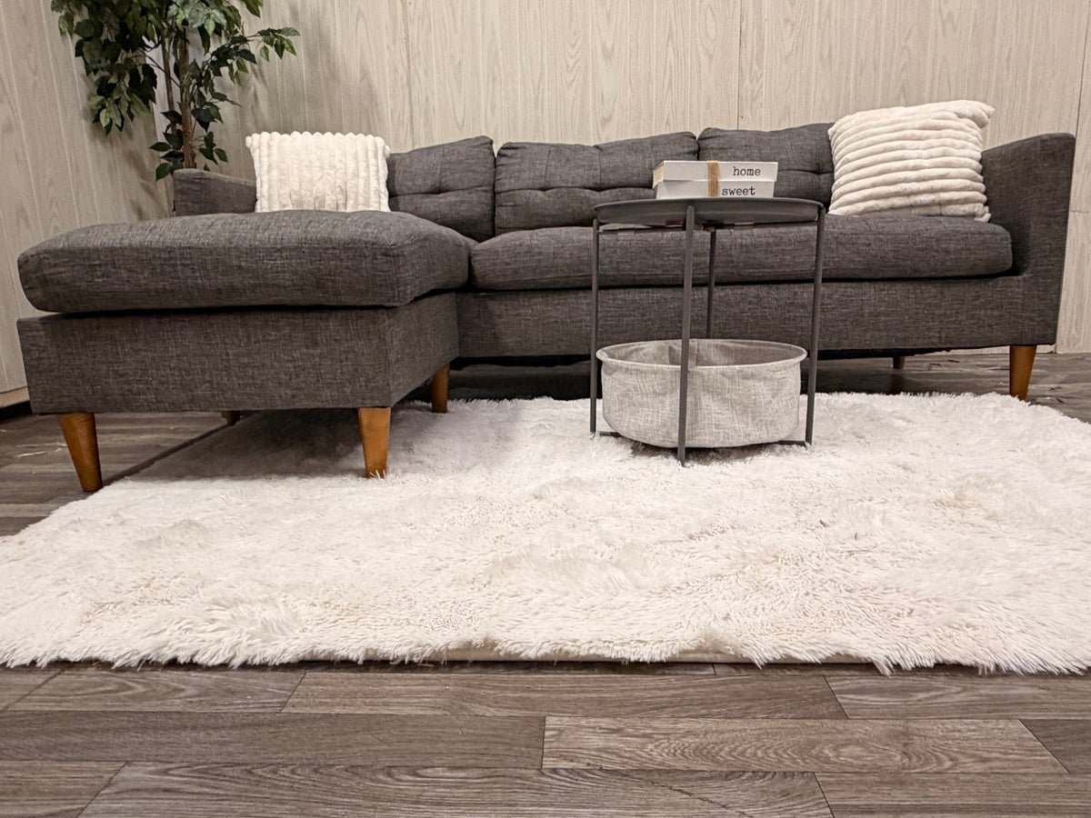 Modern Gray Sectional w/ Reversible Chaise