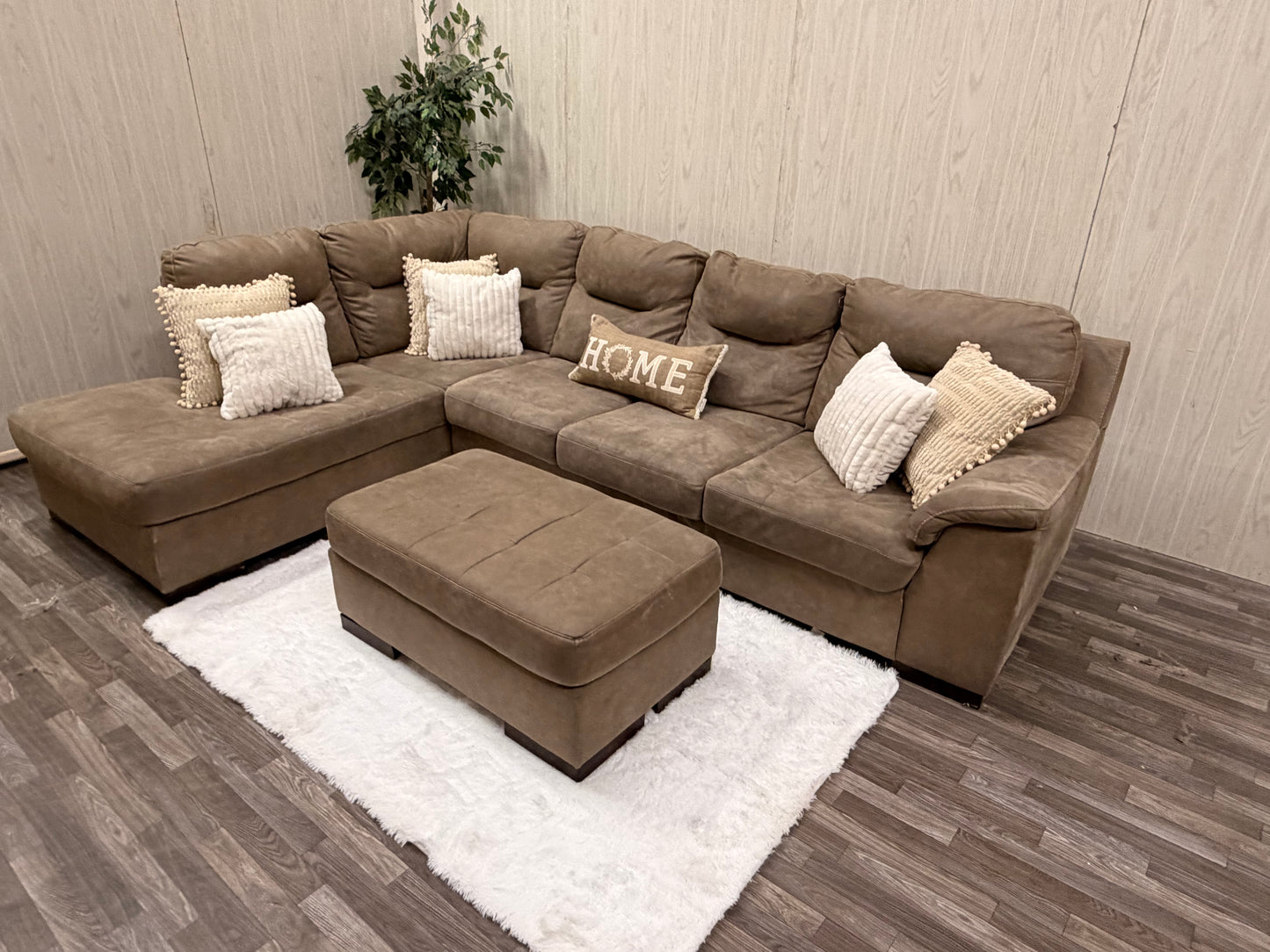 Ashley Furniture Sectional w/ Ottoman