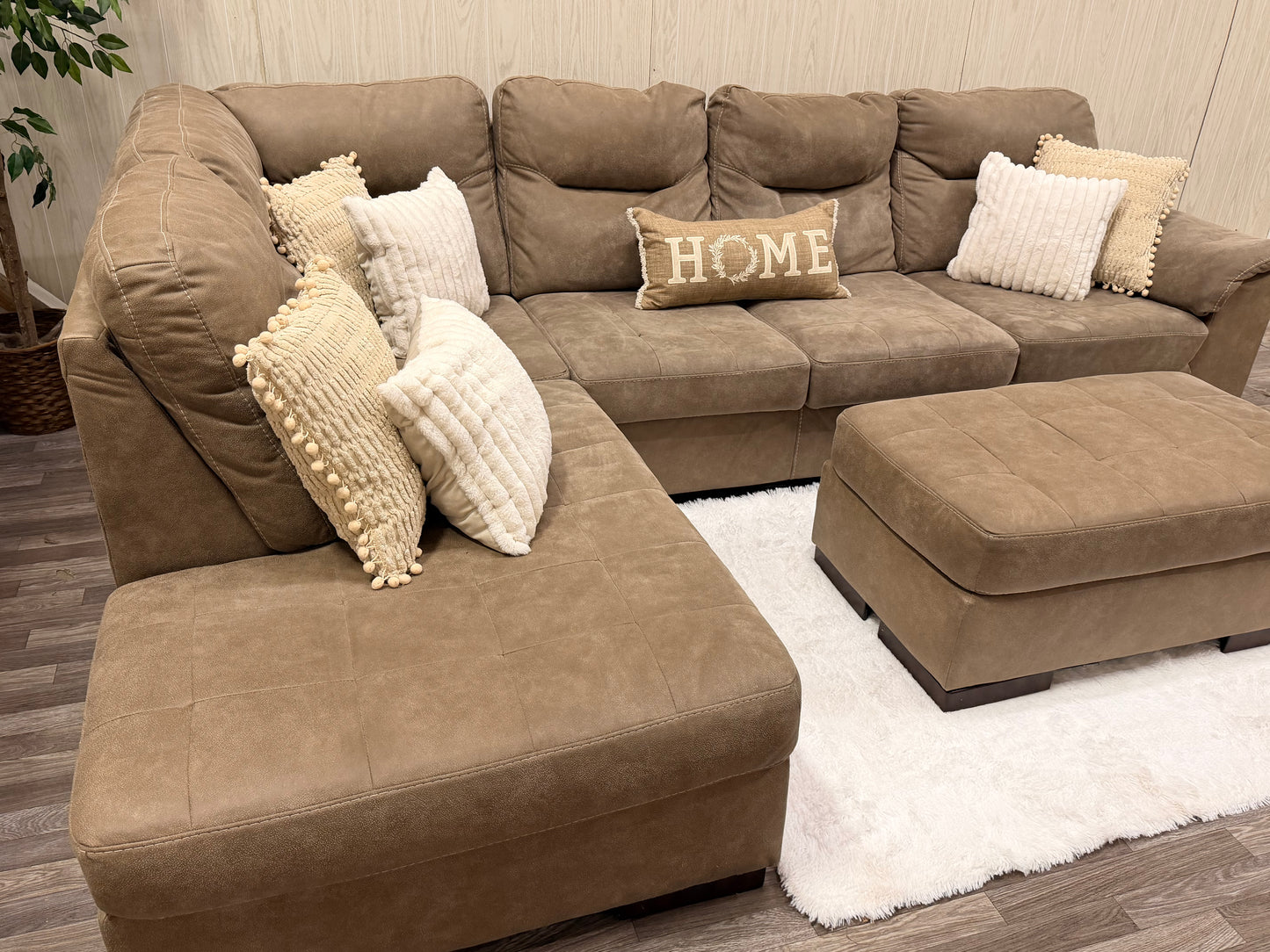 Ashley Furniture Sectional w/ Ottoman