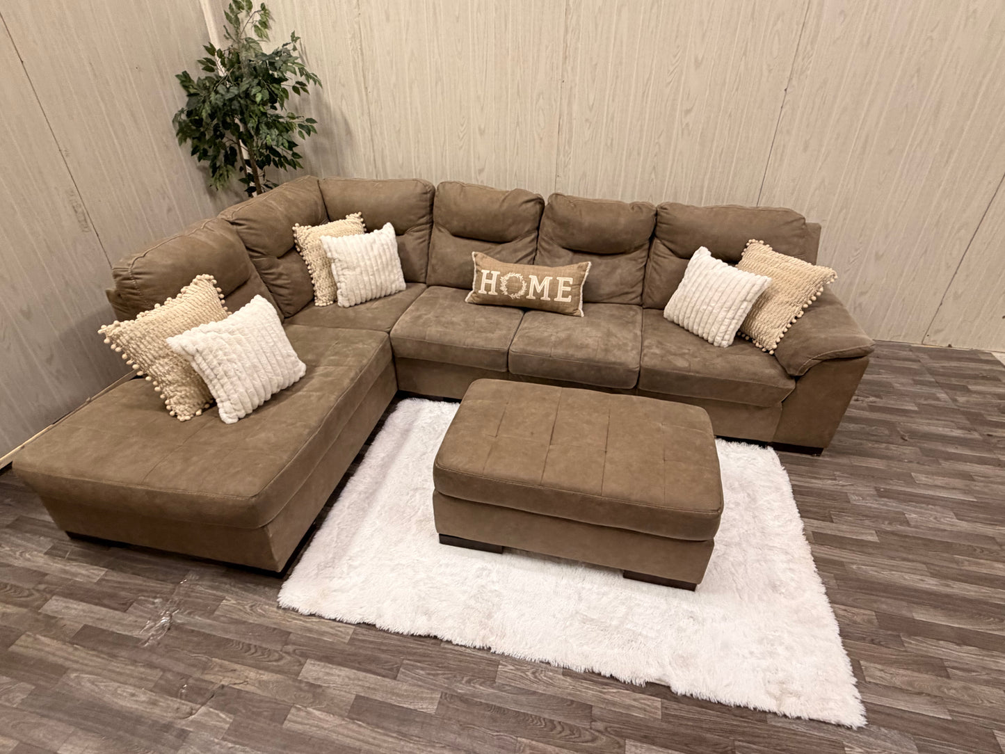 Ashley Furniture Sectional w/ Ottoman