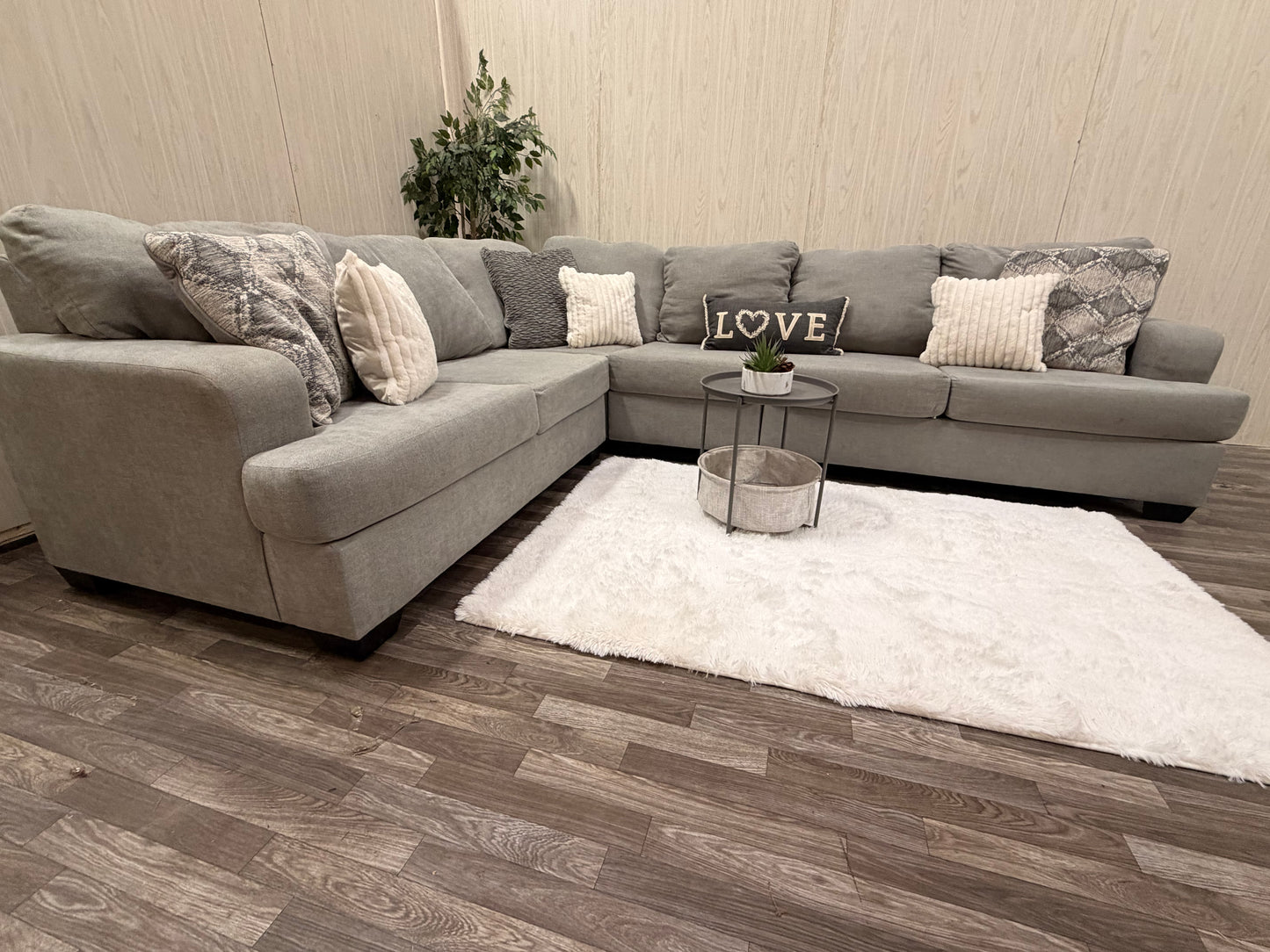 Large Gray Ashley Furniture Sectional