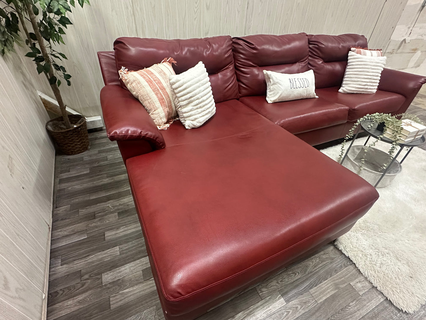Large Leather Sectional Couch