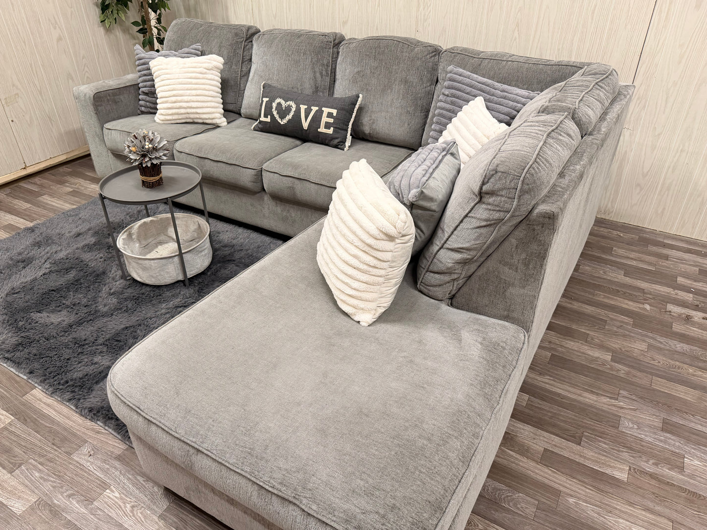 Large Gray Ashley Furniture Sectional Couch
