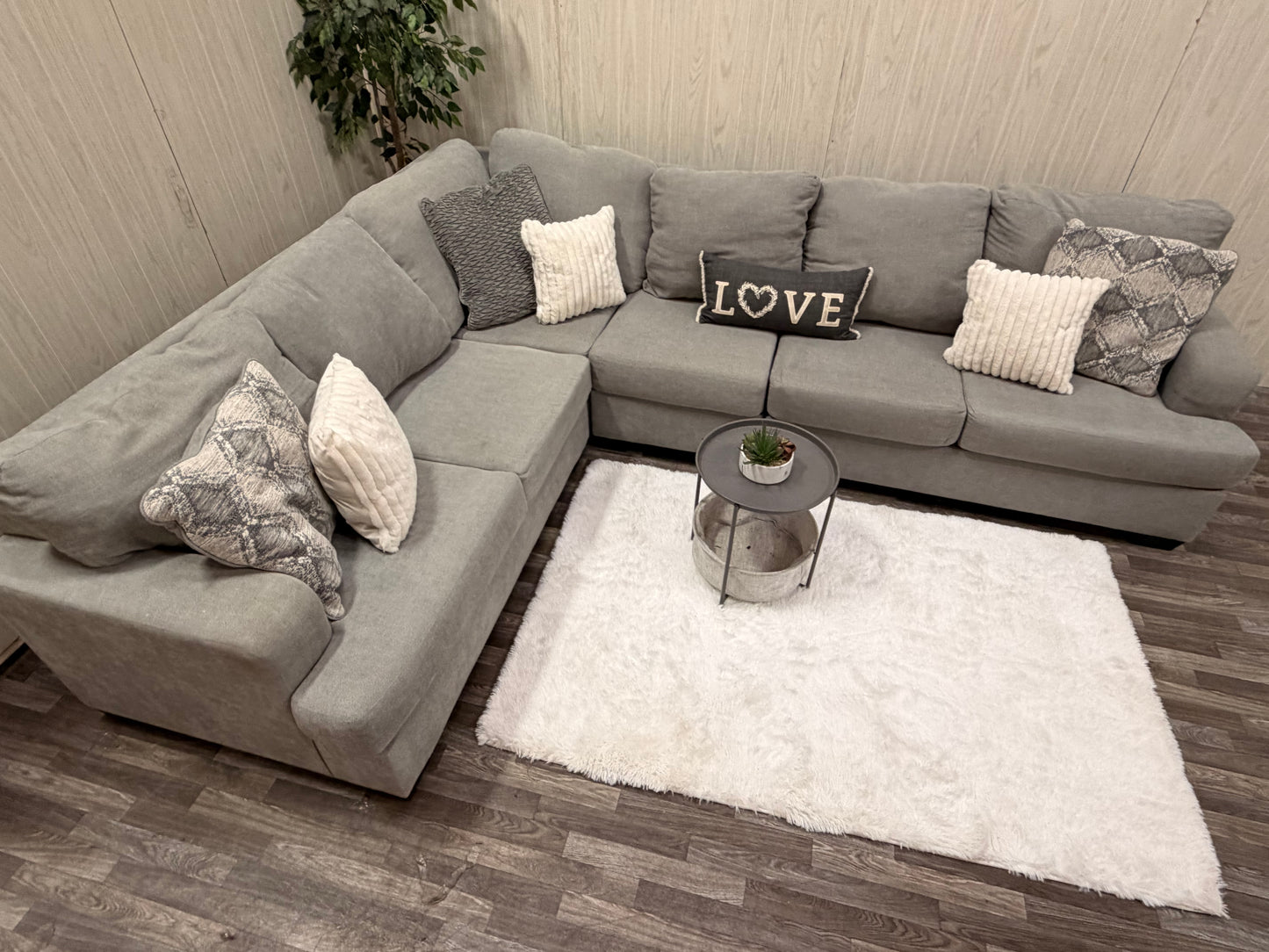 Large Gray Ashley Furniture Sectional