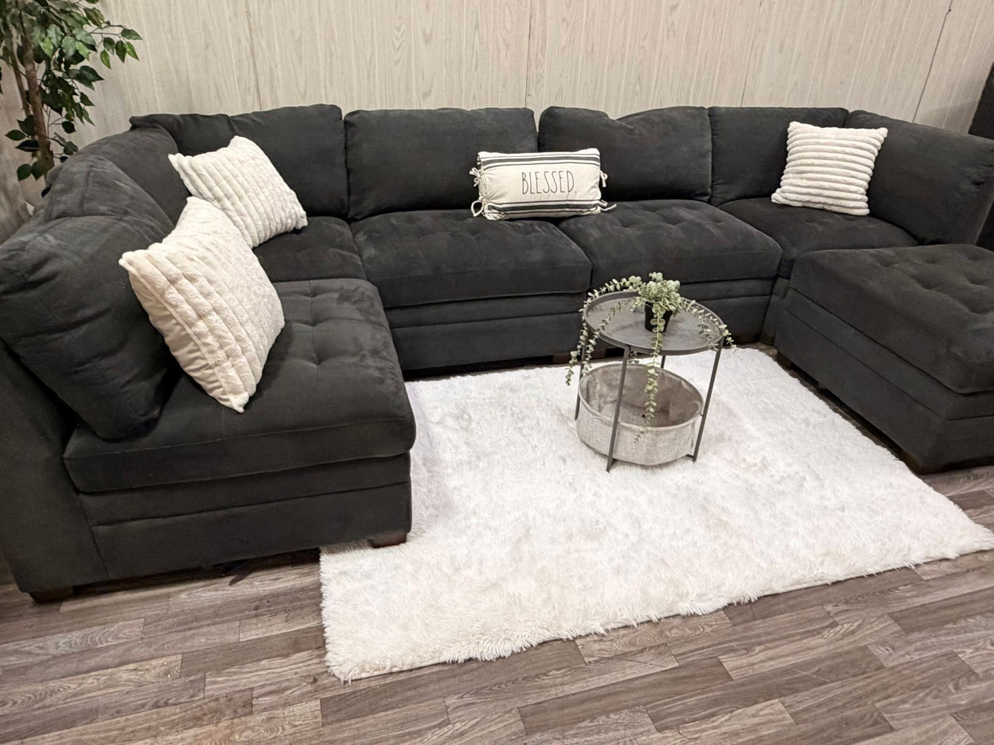 6-piece Thomasville Tisdale Modular Gray Sectional