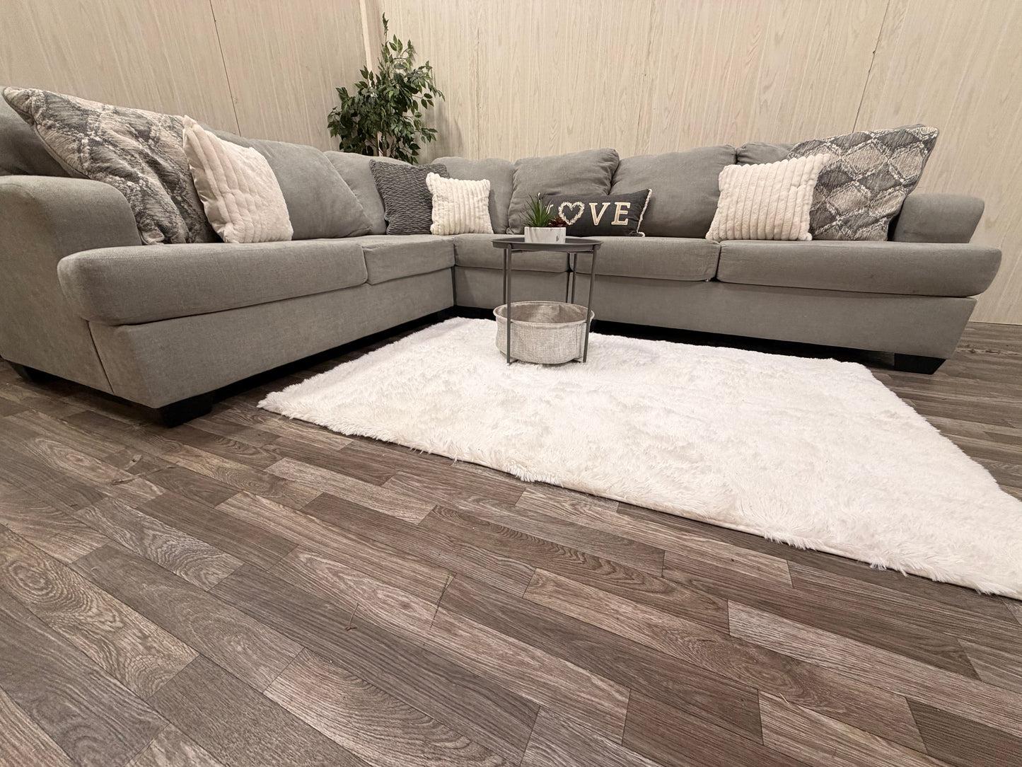 Large Gray Ashley Furniture Sectional