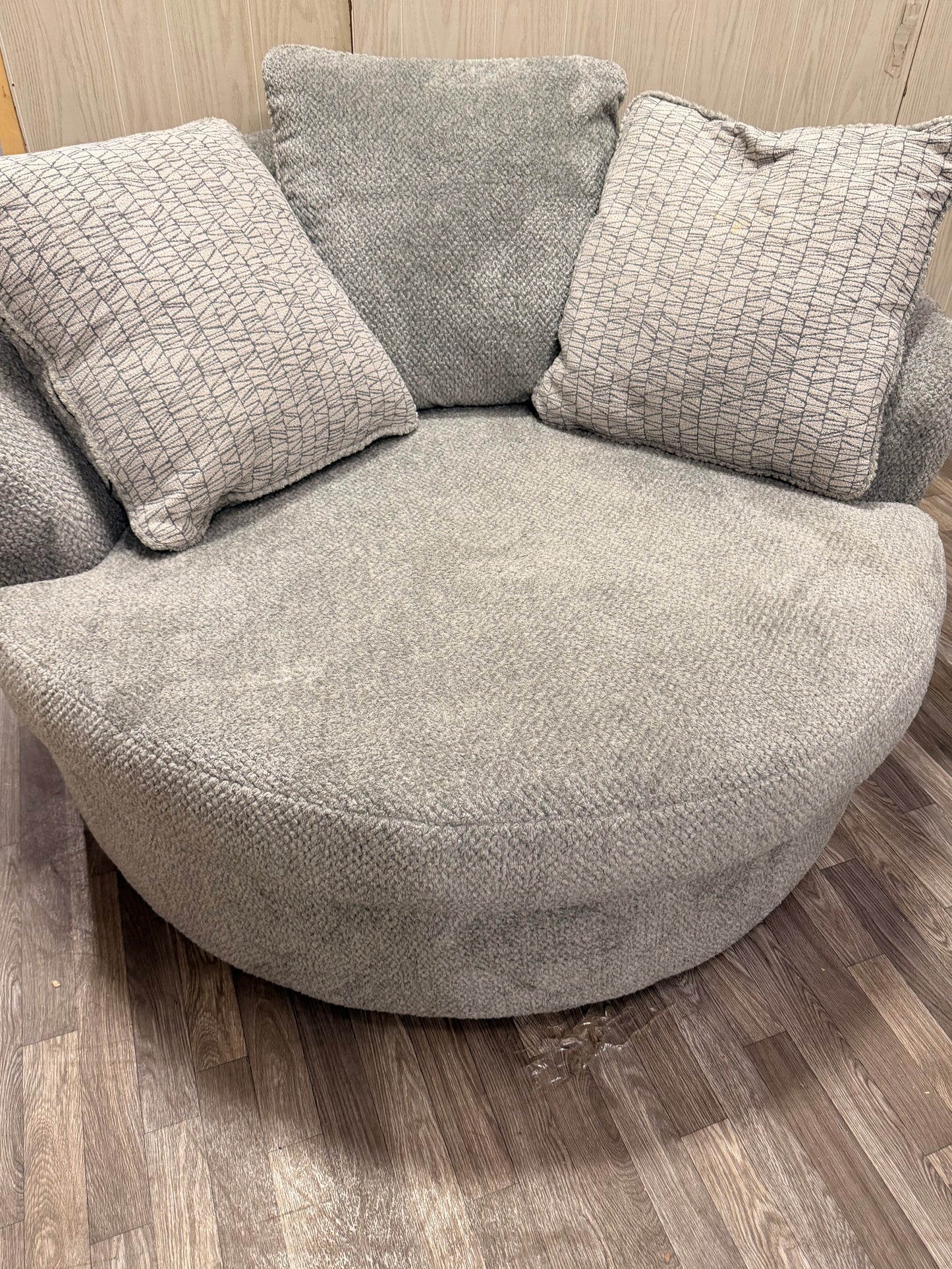 Large Ashley Furniture Sectional, Ottoman, Swivel Chair (Like New)