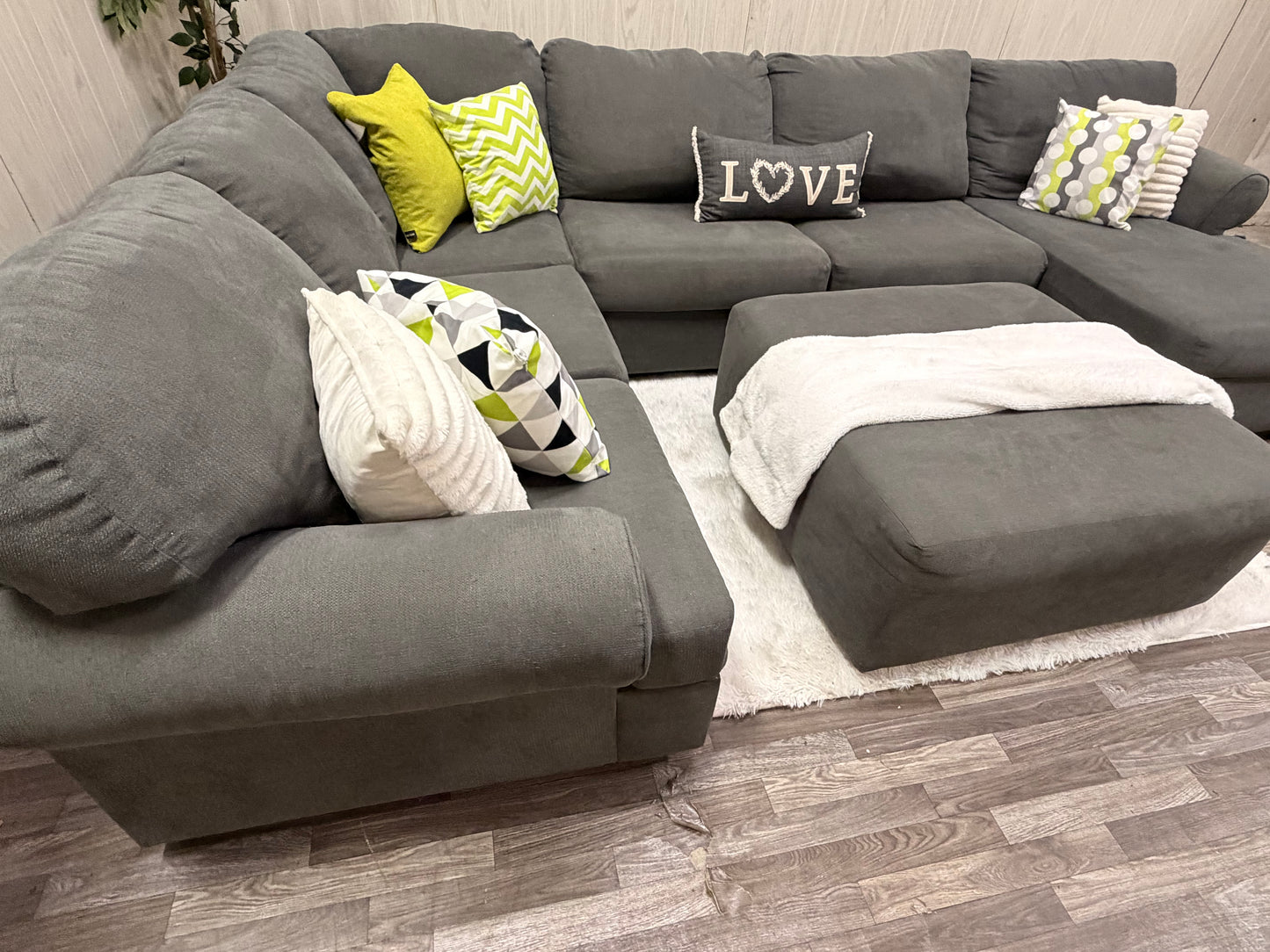 Ashley Furniture Sectional w/ Ottoman