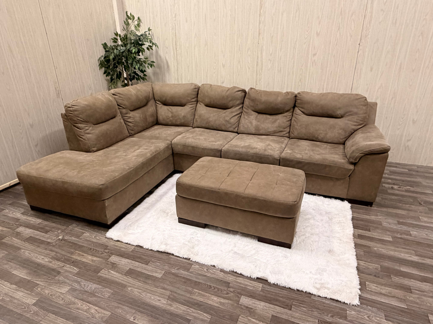 Ashley Furniture Sectional w/ Ottoman