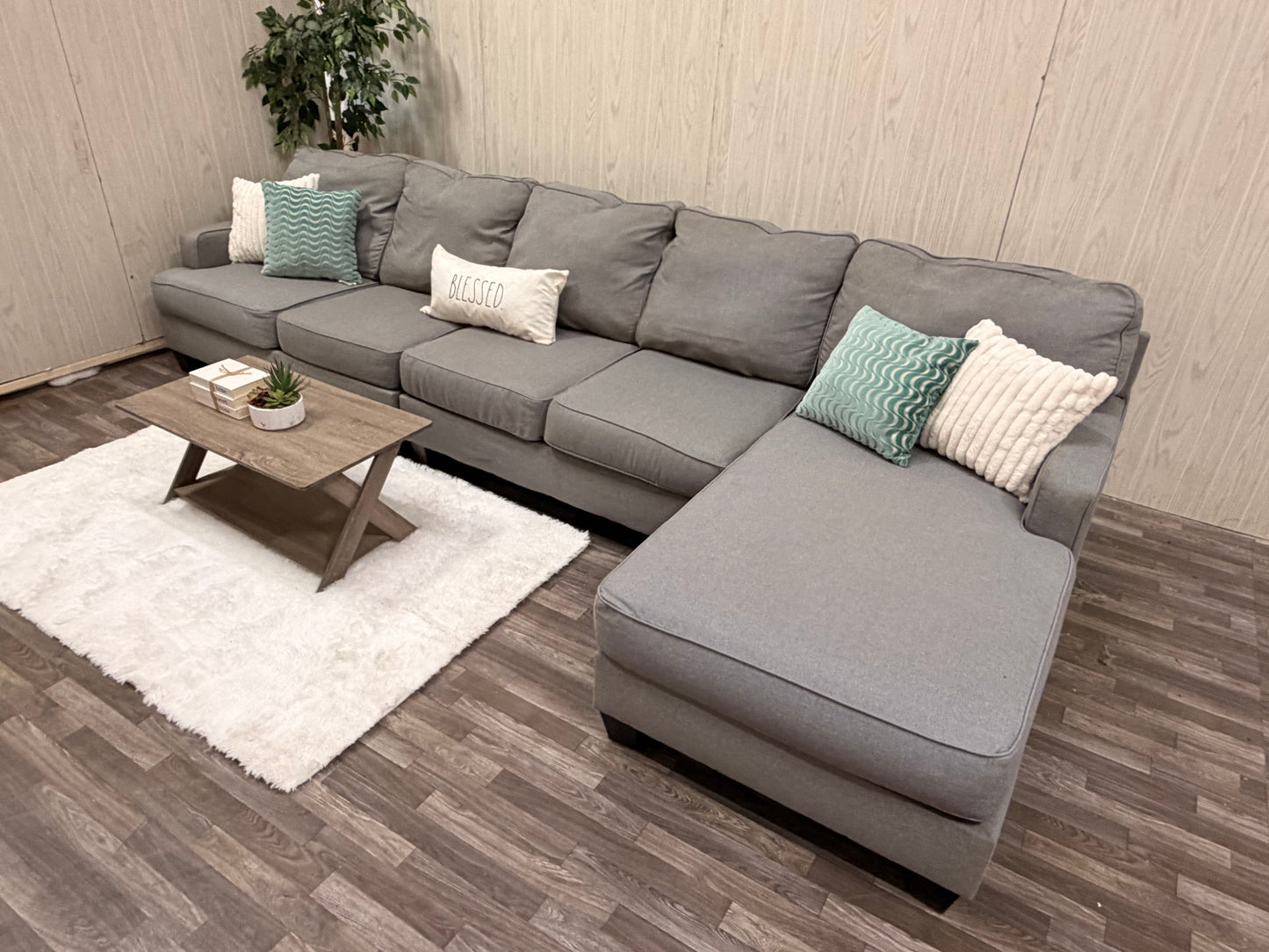 Large Gray Ashley Furniture Sectional Couch
