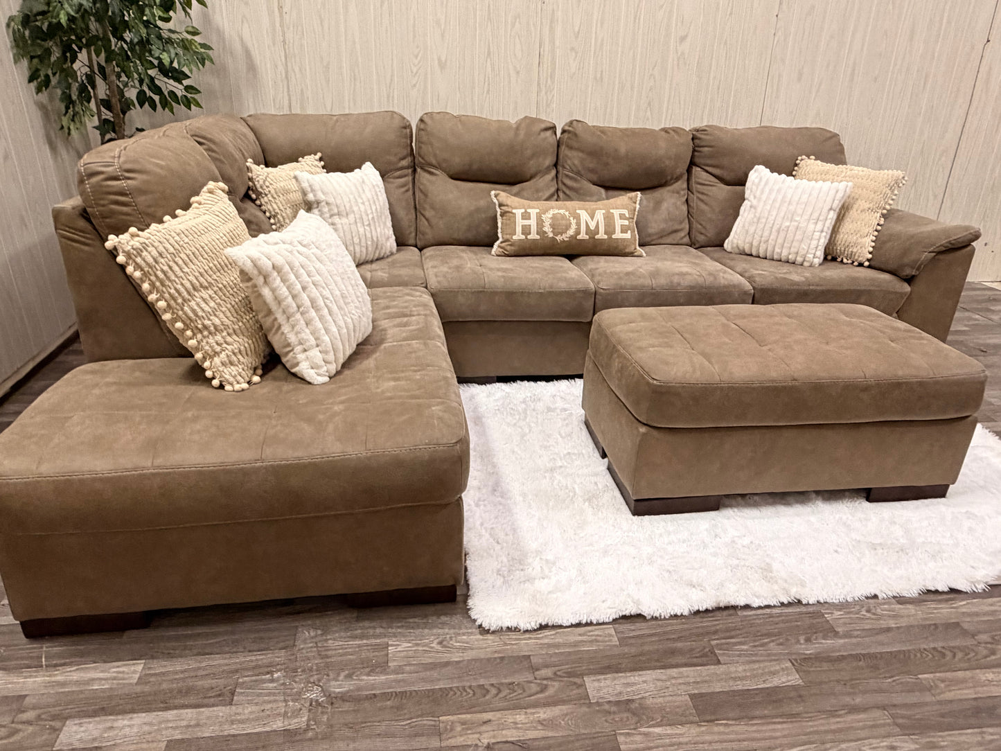 Ashley Furniture Sectional w/ Ottoman