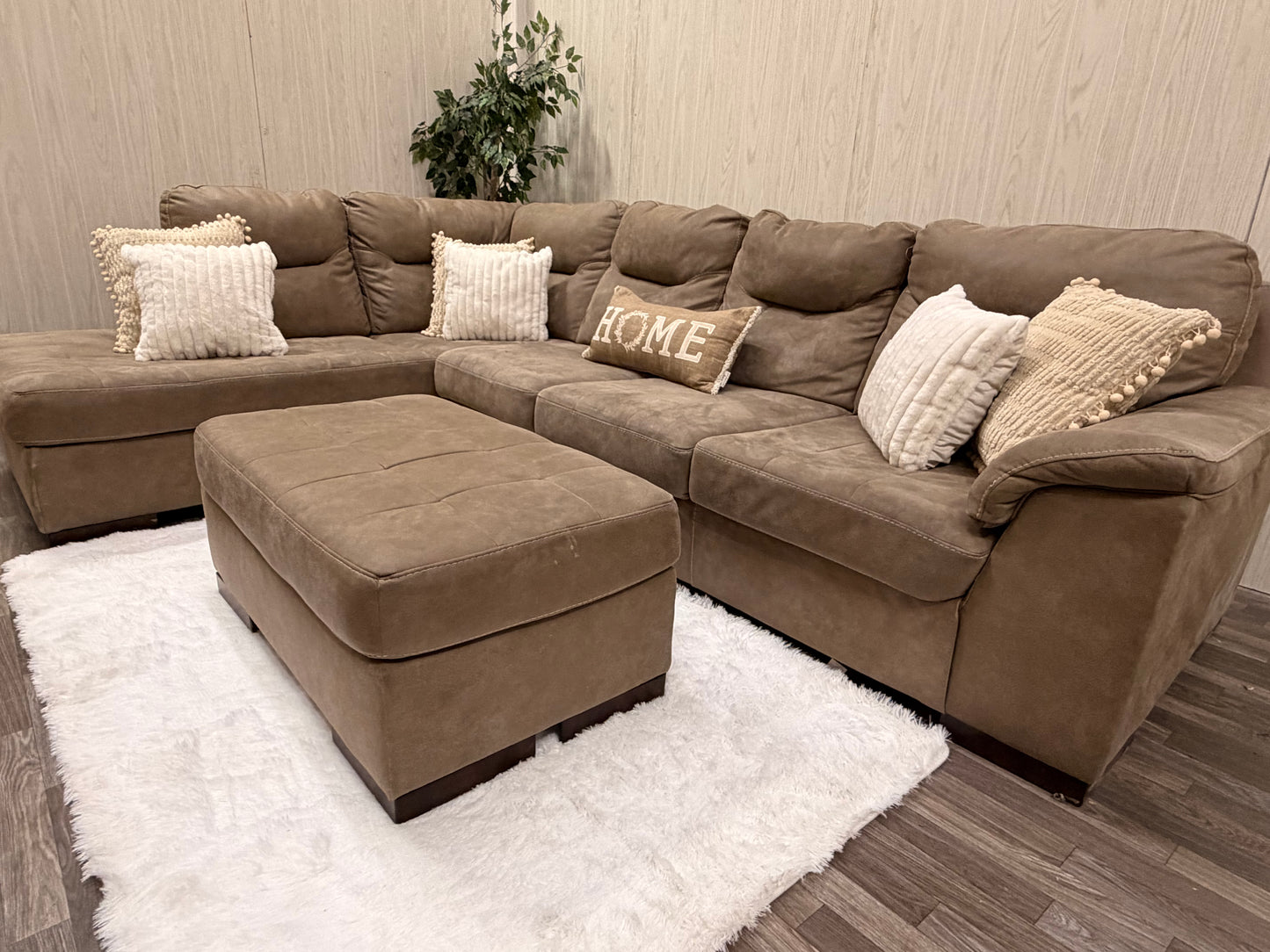 Ashley Furniture Sectional w/ Ottoman