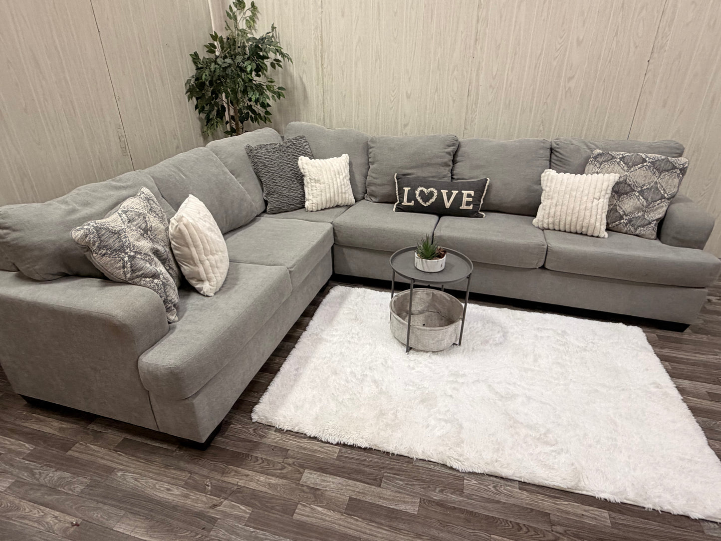 Large Gray Ashley Furniture Sectional