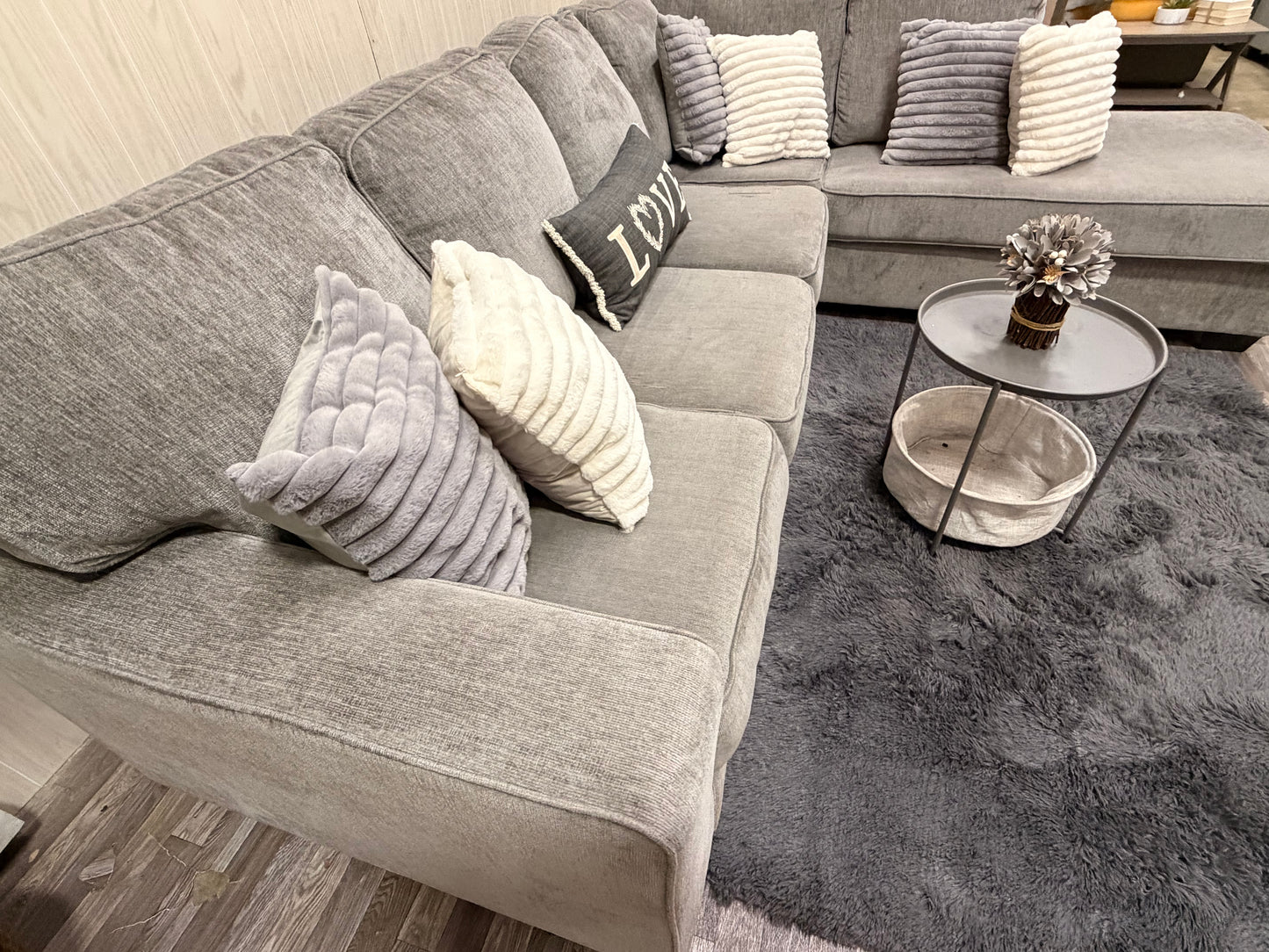 Large Gray Ashley Furniture Sectional Couch