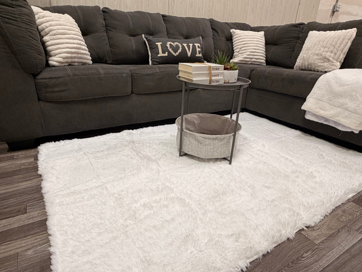 Large Two-Piece Gray Sectional Couch by Ashley Furniture