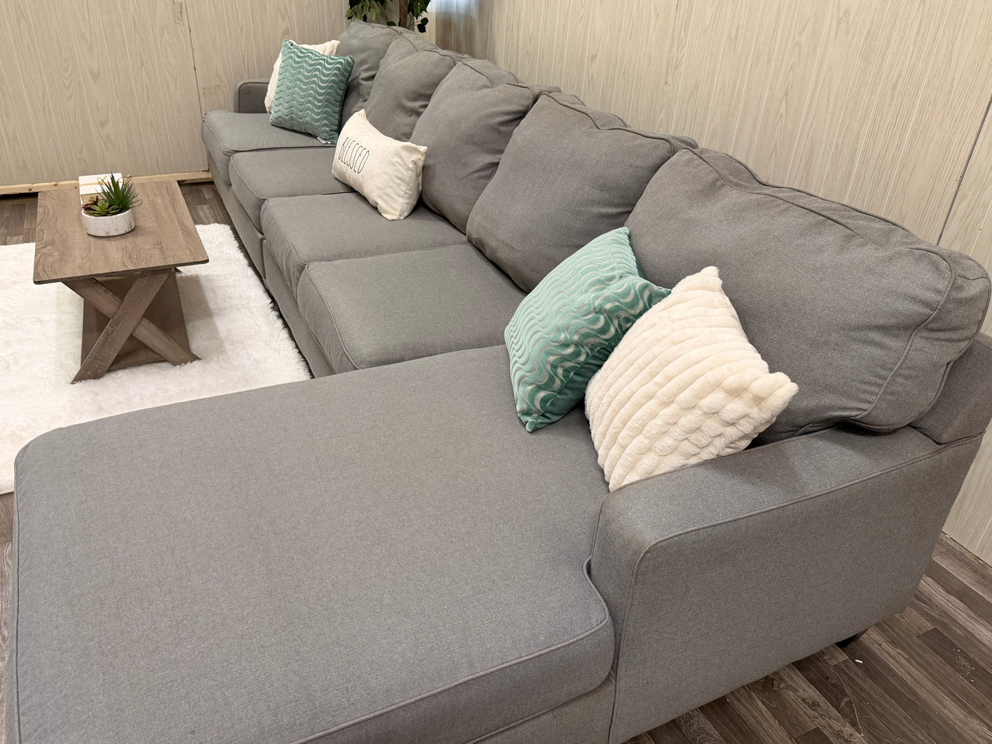 Large Gray Ashley Furniture Sectional Couch