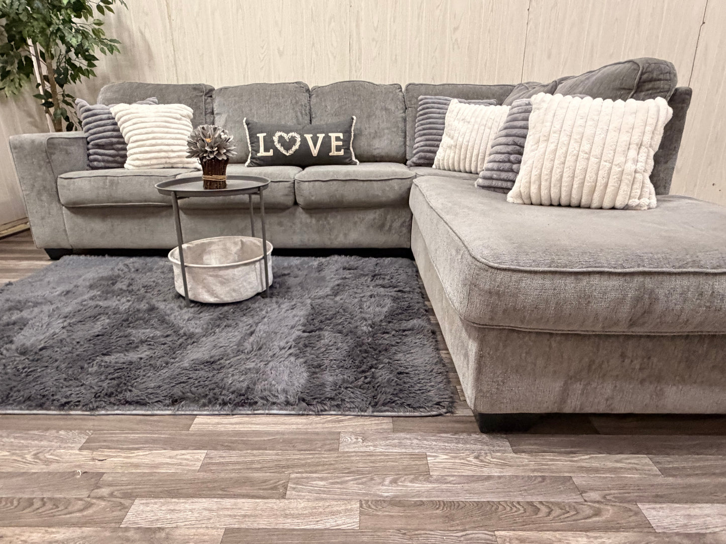 Large Gray Ashley Furniture Sectional Couch