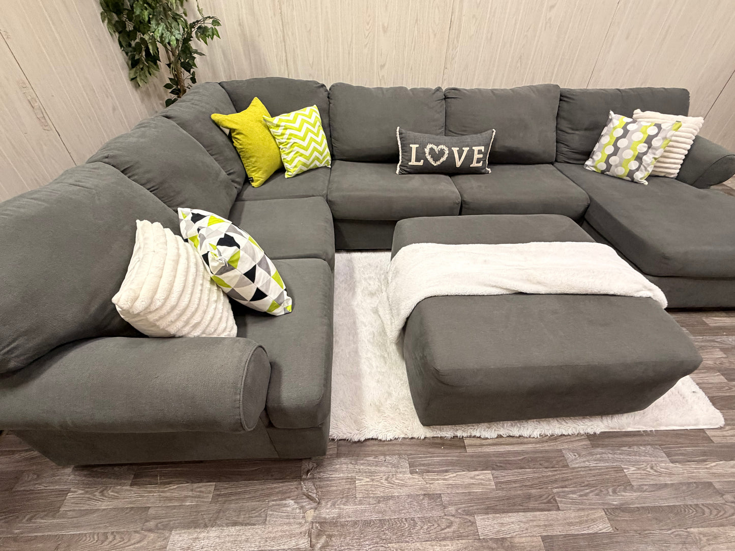 Ashley Furniture Sectional w/ Ottoman