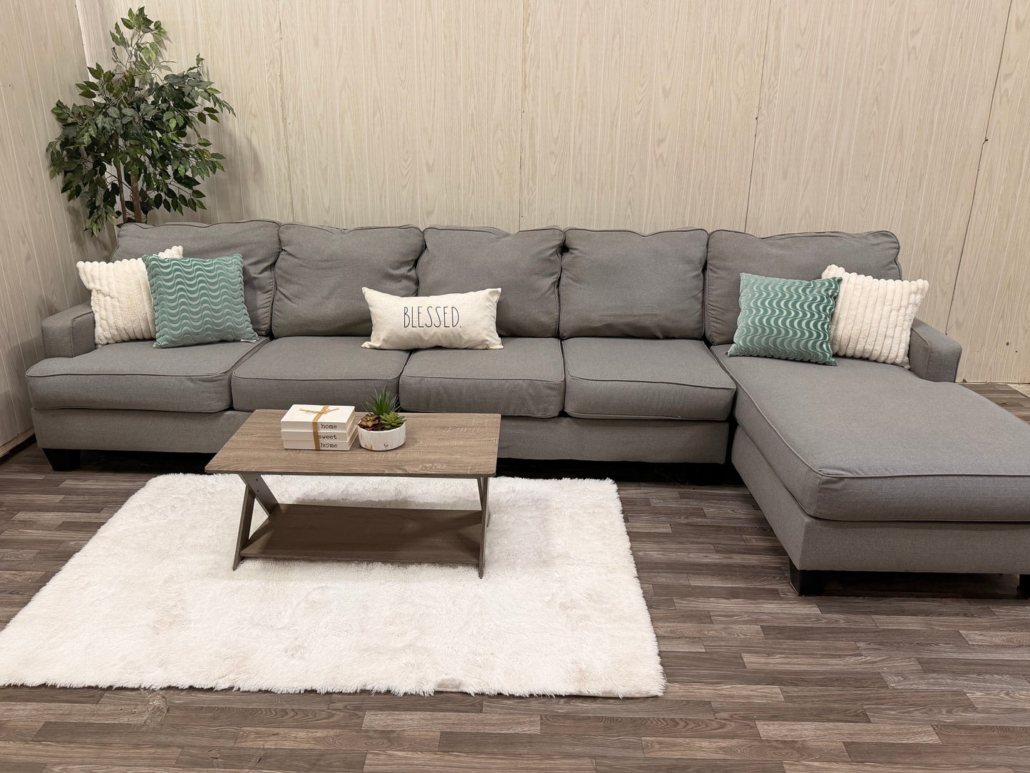 Large Gray Ashley Furniture Sectional Couch