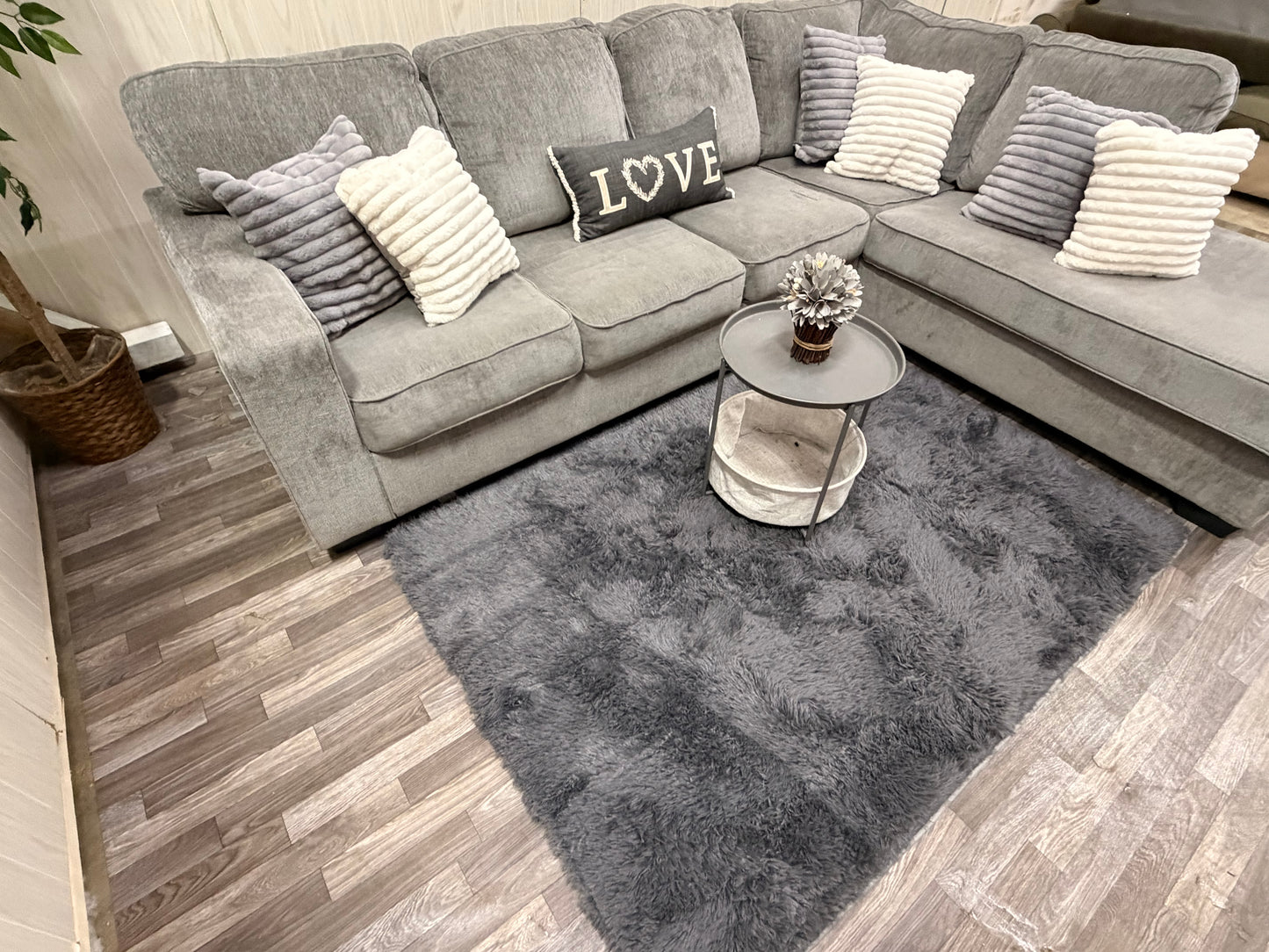 Large Gray Ashley Furniture Sectional Couch