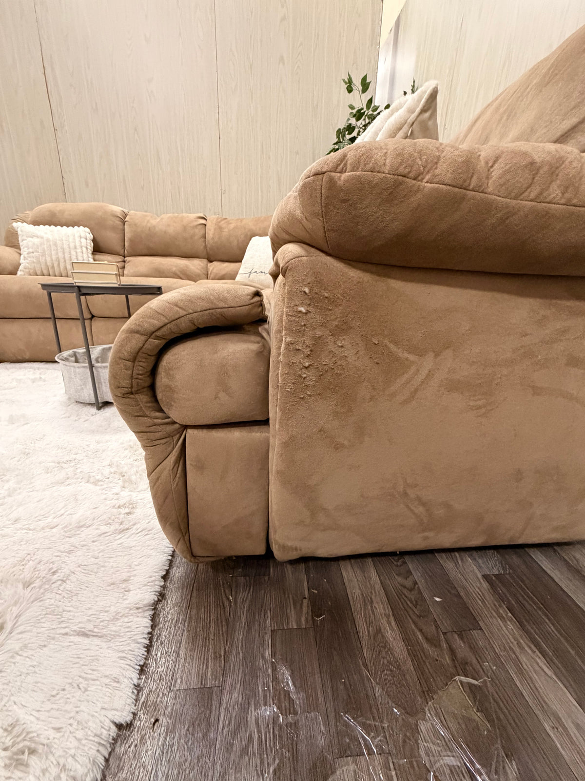 Brown Reclining Sectional & Recliner Set
