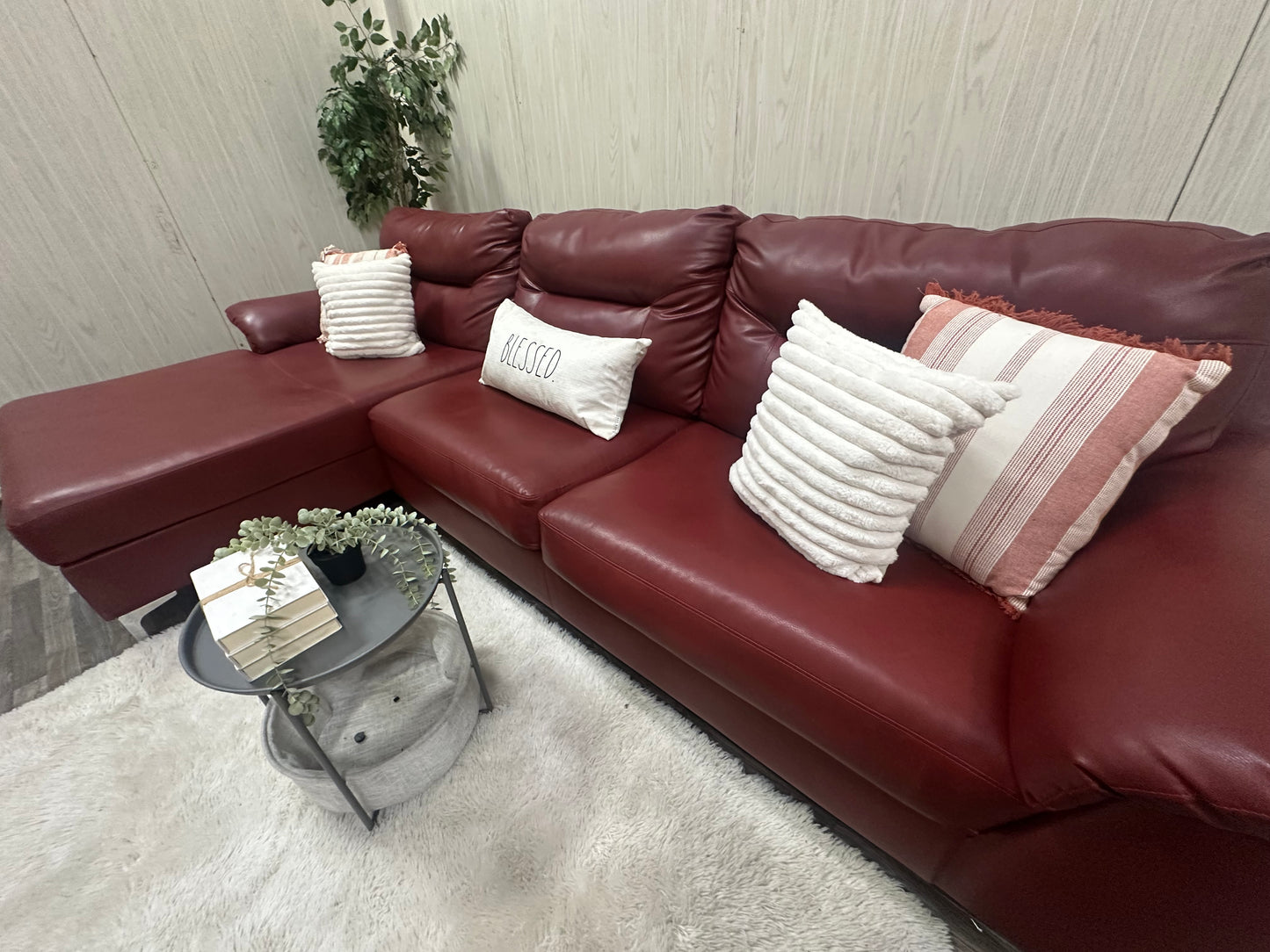 Large Leather Sectional Couch