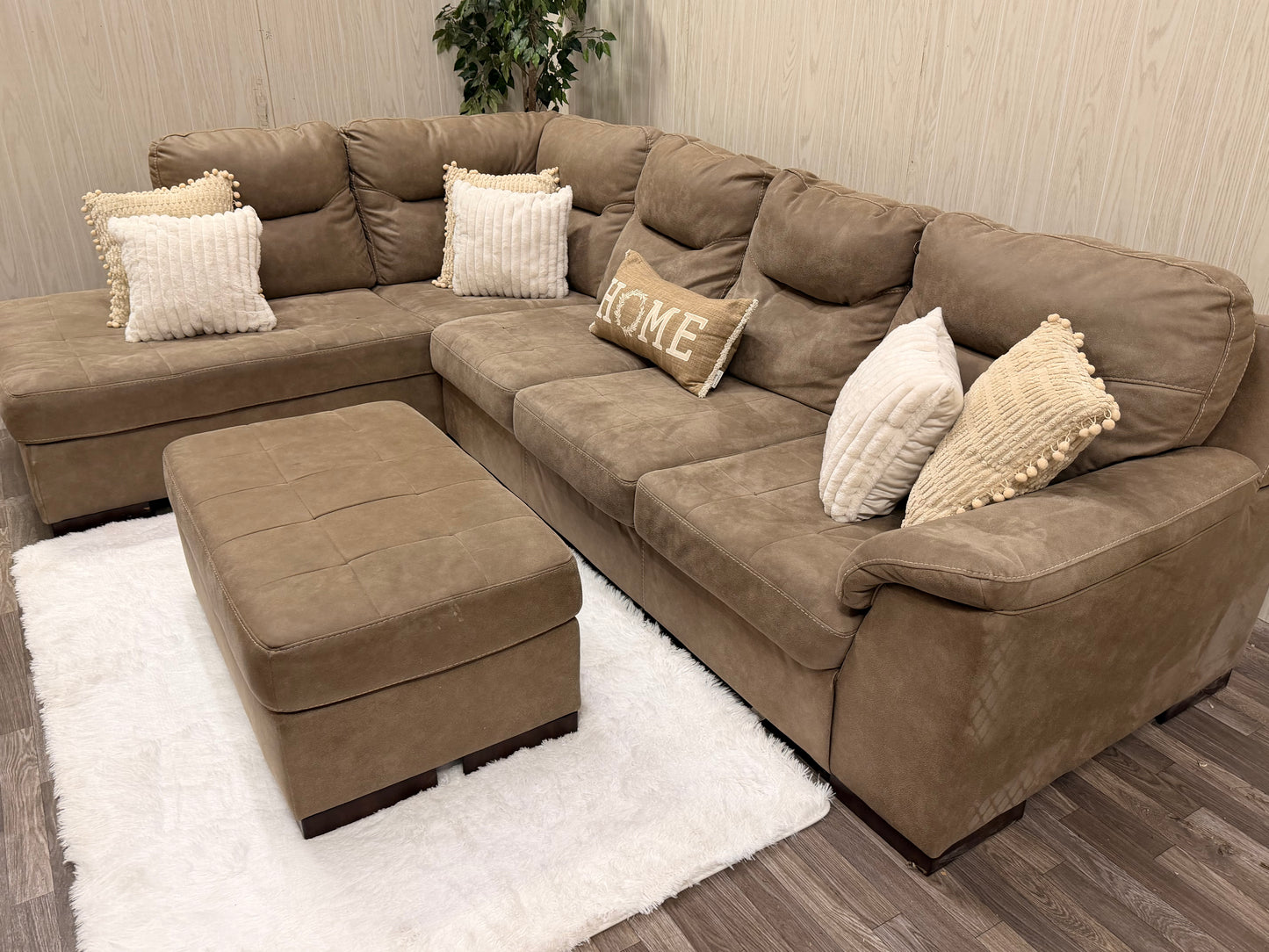 Ashley Furniture Sectional w/ Ottoman