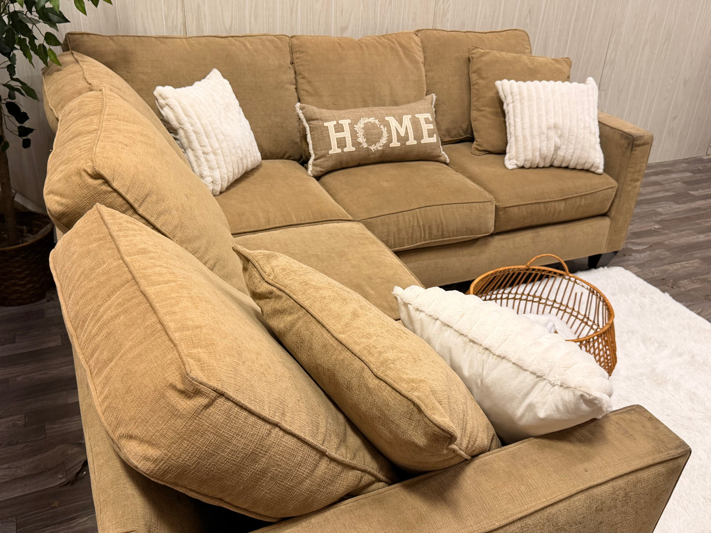 Beige Sectional Couch