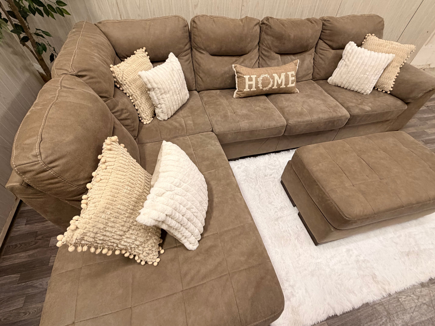 Ashley Furniture Sectional w/ Ottoman