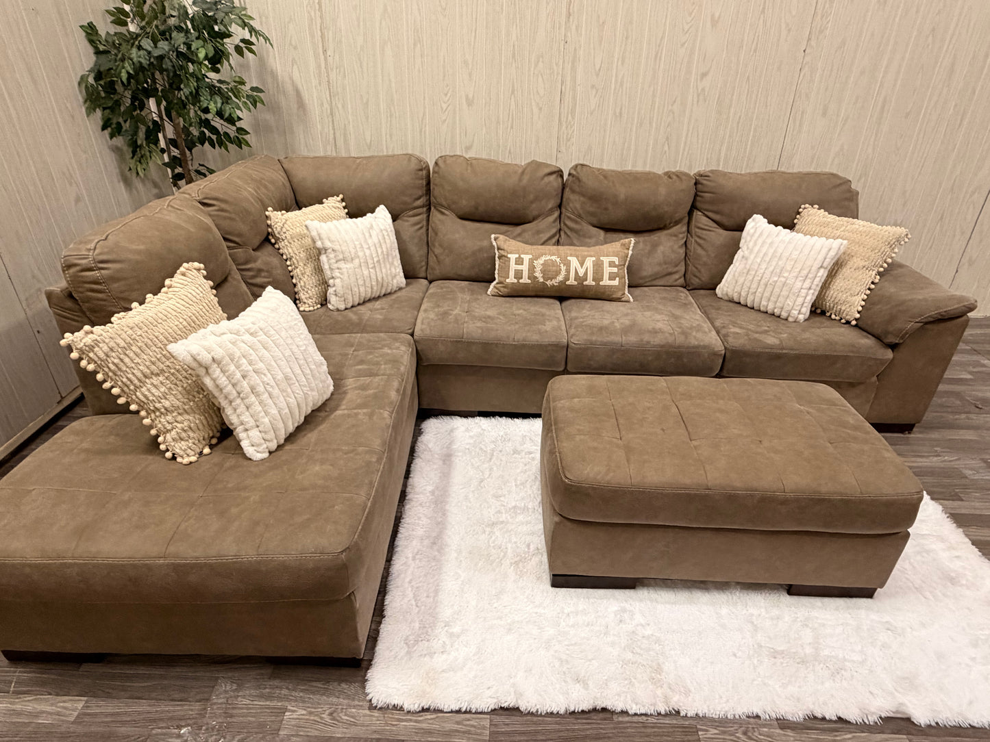 Ashley Furniture Sectional w/ Ottoman